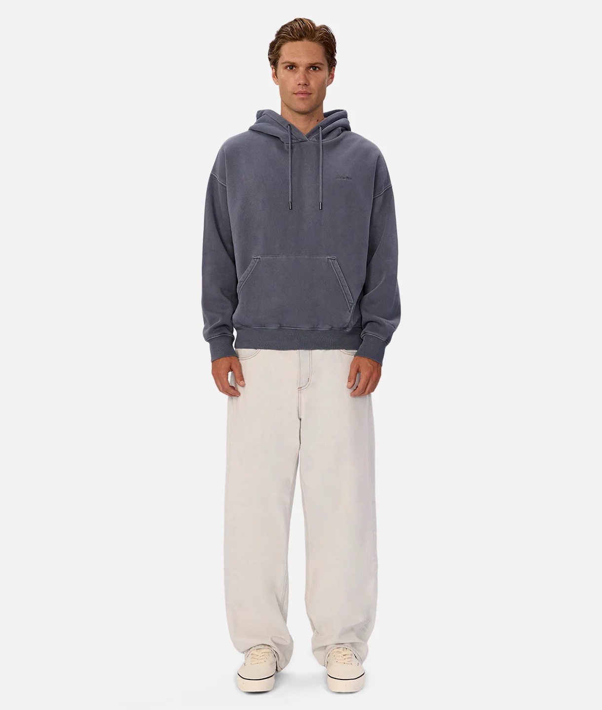 The New Del Sur Washed Hoodie - Washed Cadet