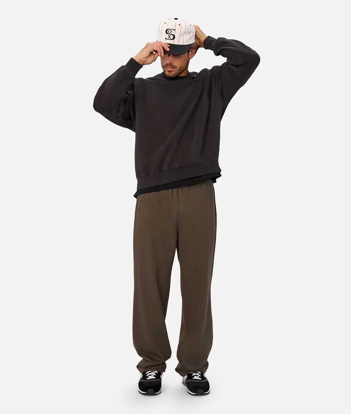The New Del Sur Washed Sweatshirt - Washed Black