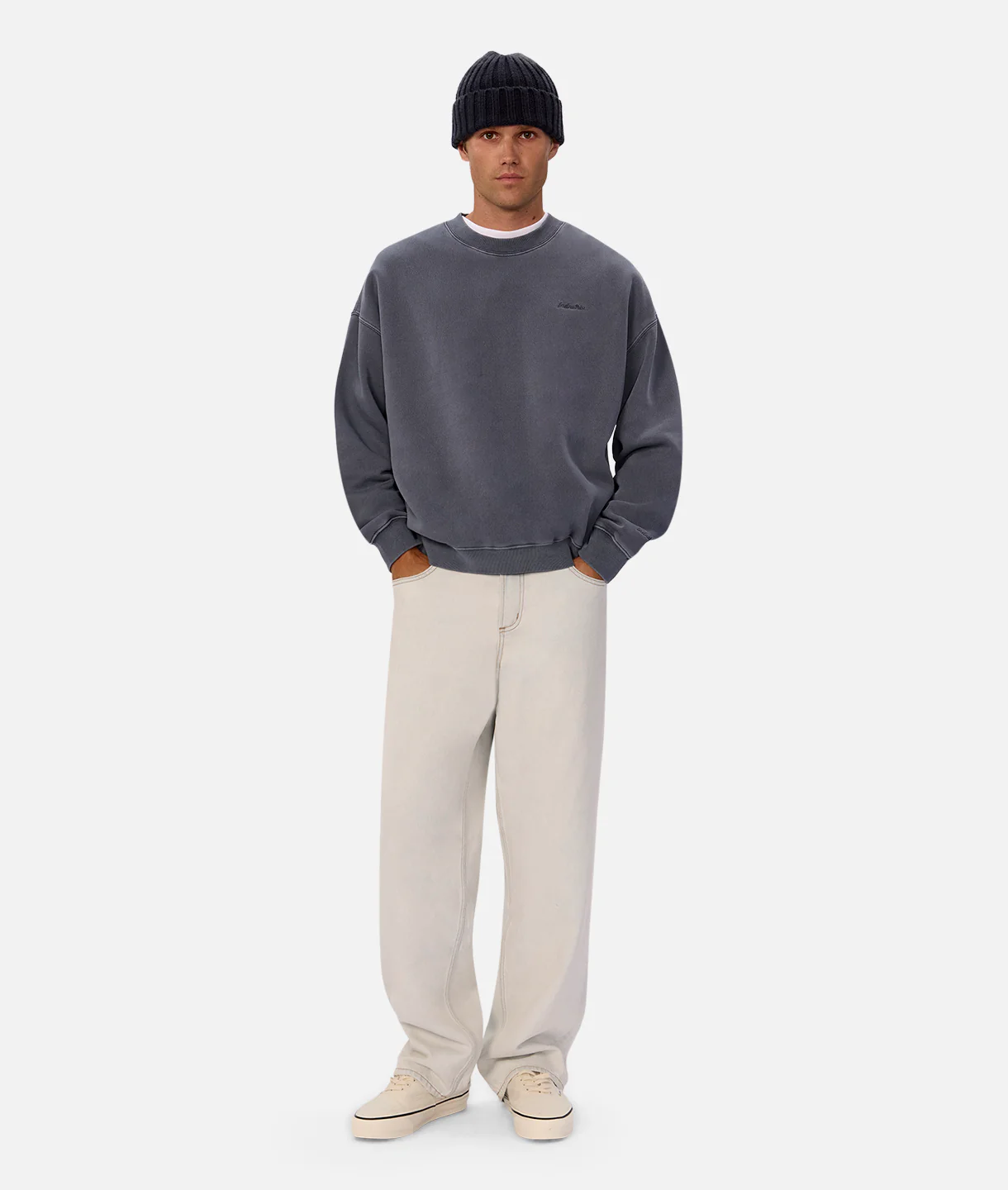 The New Del Sur Washed Sweatshirt - Washed Cadet