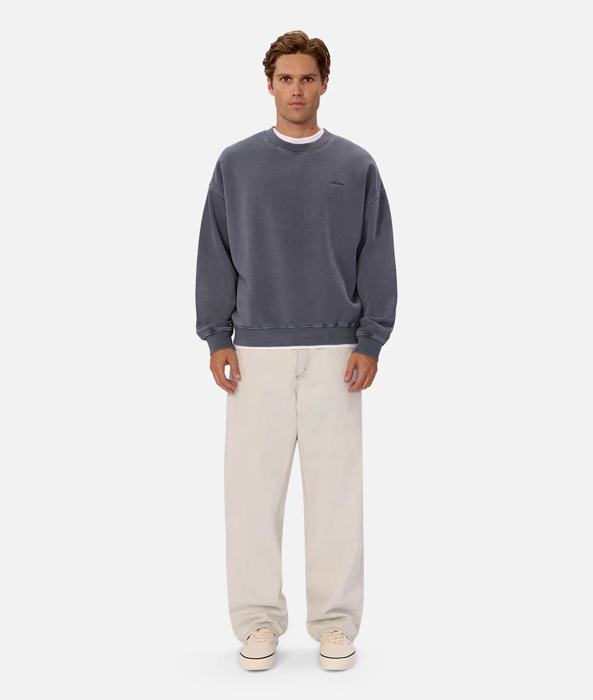 The New Del Sur Washed Sweatshirt - Washed Cadet