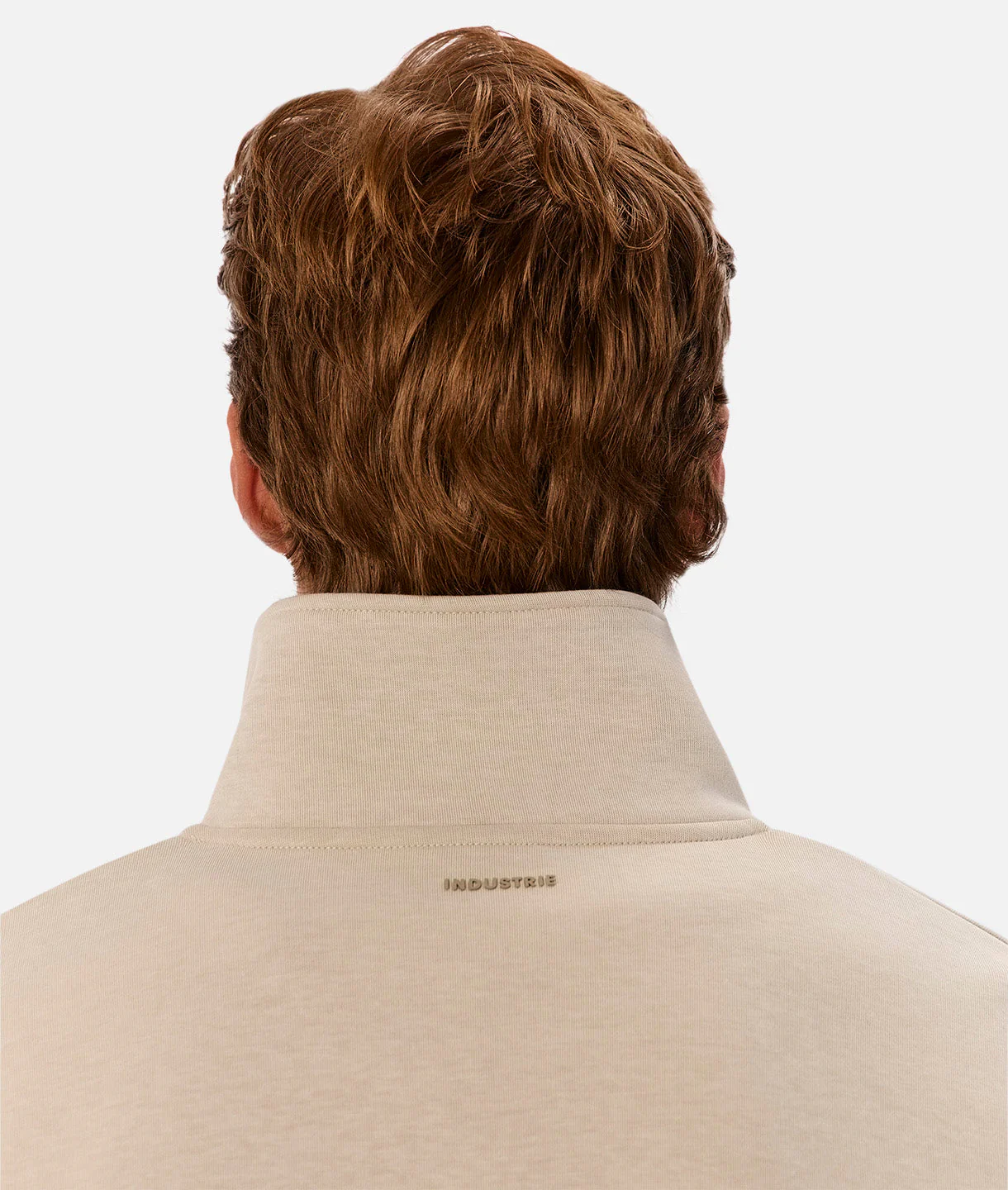 The Manning Quarter Zip Sweatshirt - Stone Heather