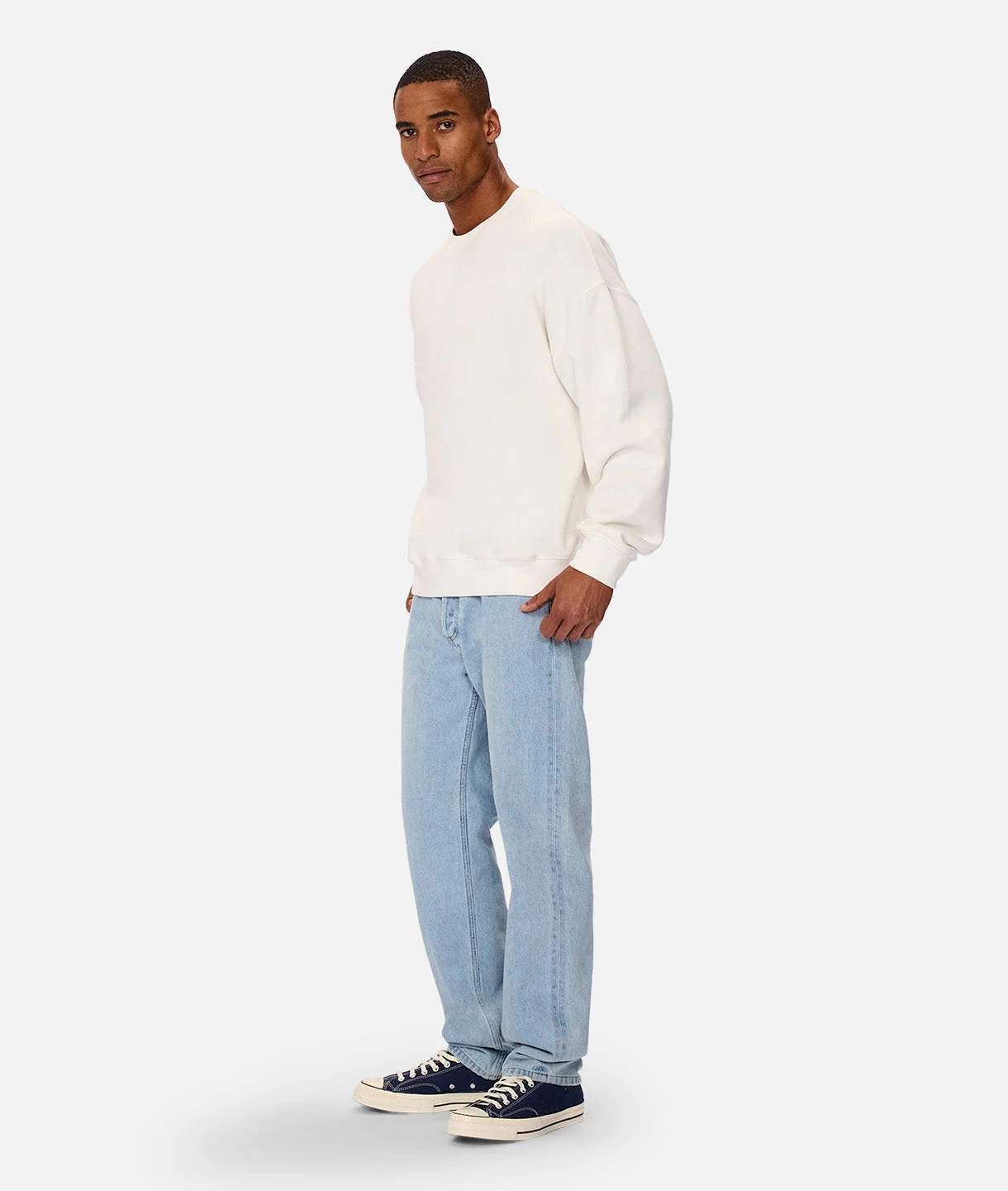 The Del Sur Solid Sweat - Chalk