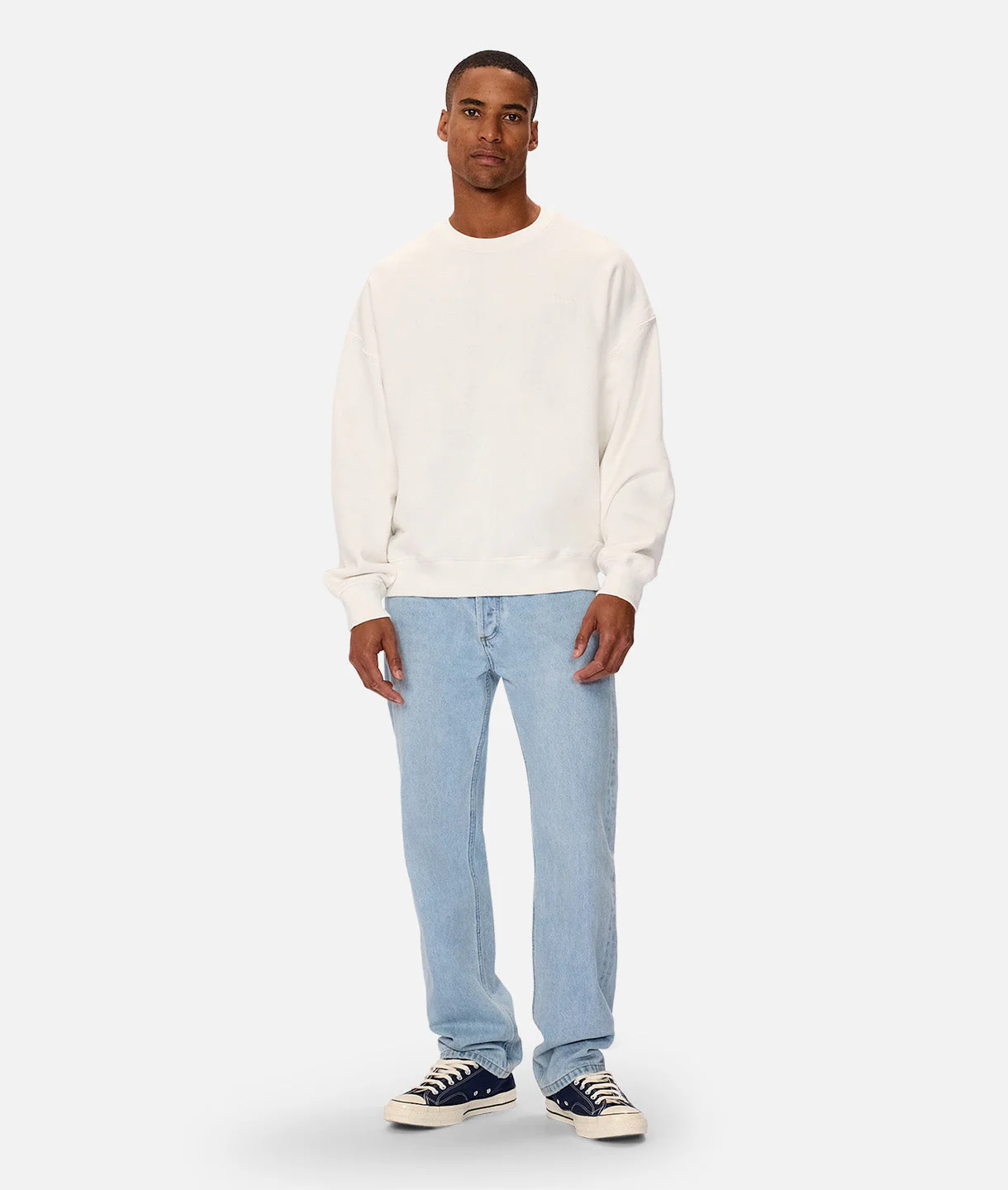 The Del Sur Solid Sweat - Chalk
