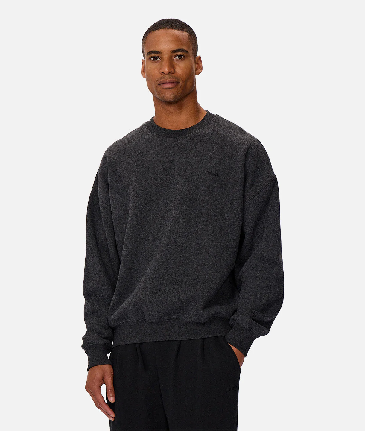 The Del Sur Marle Sweat - Charcoal marle