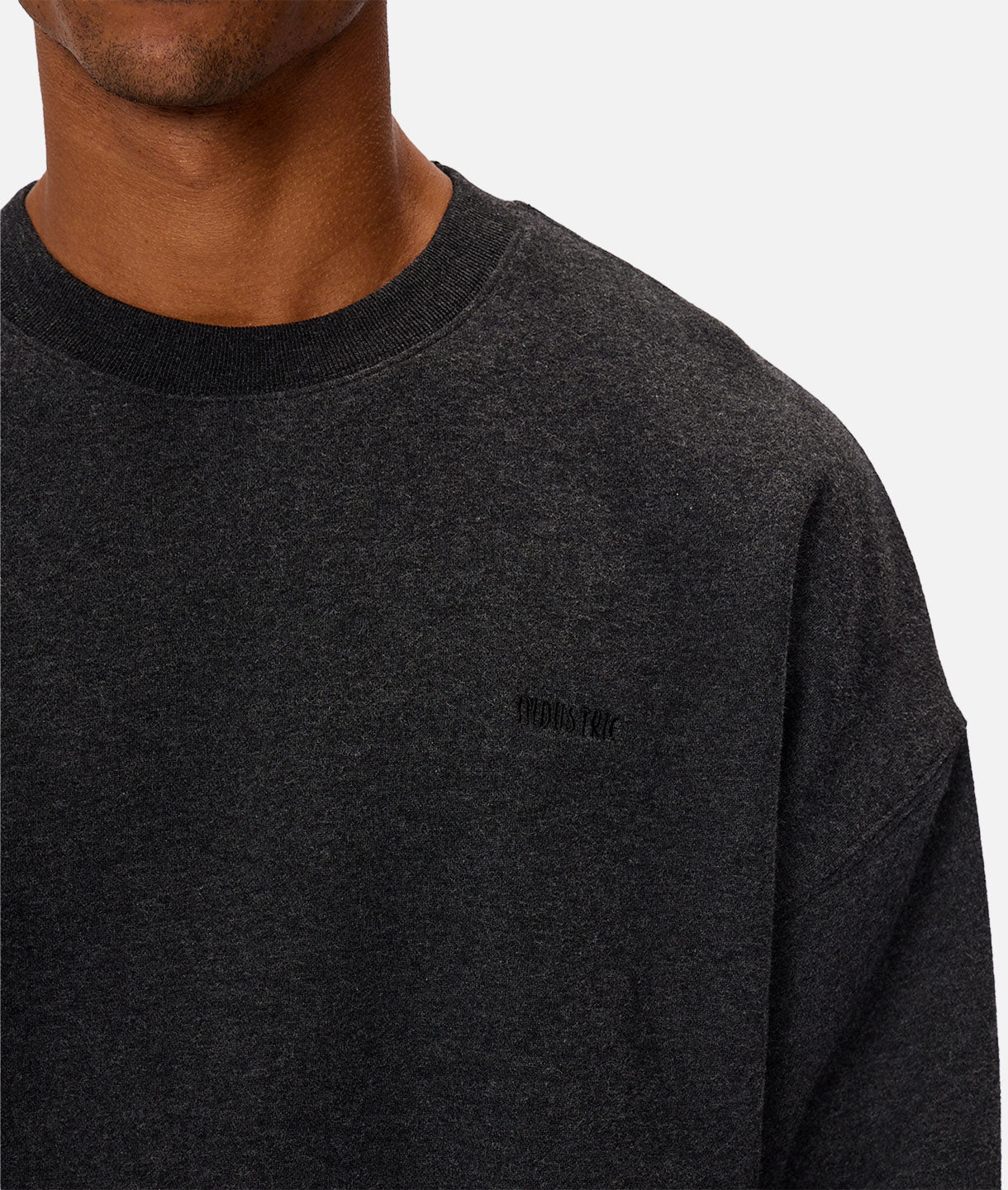 The Del Sur Marle Sweat - Charcoal marle