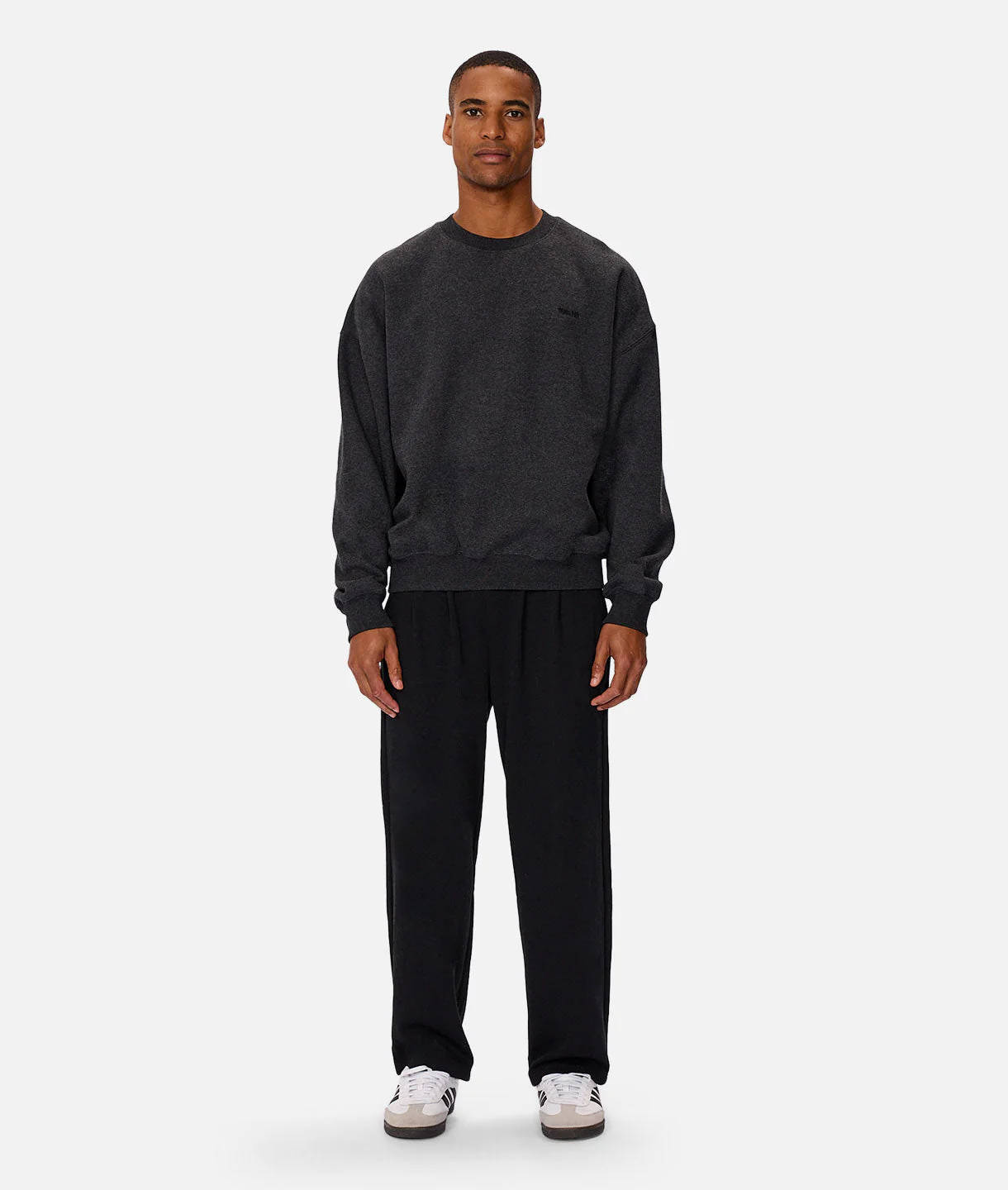 The Del Sur Marle Sweat - Charcoal marle