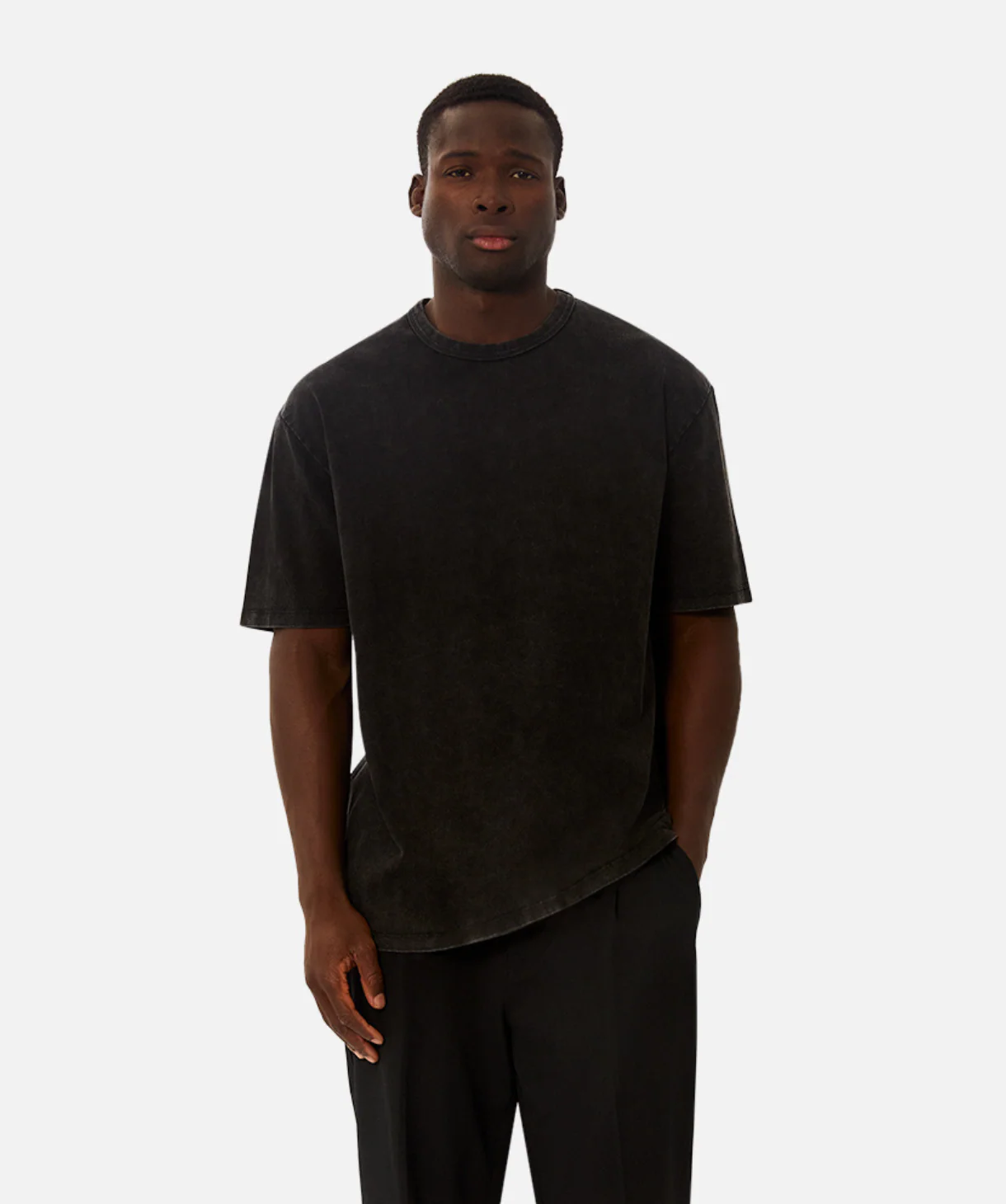 The Del Sur Acid Wash T-Shirt - Black