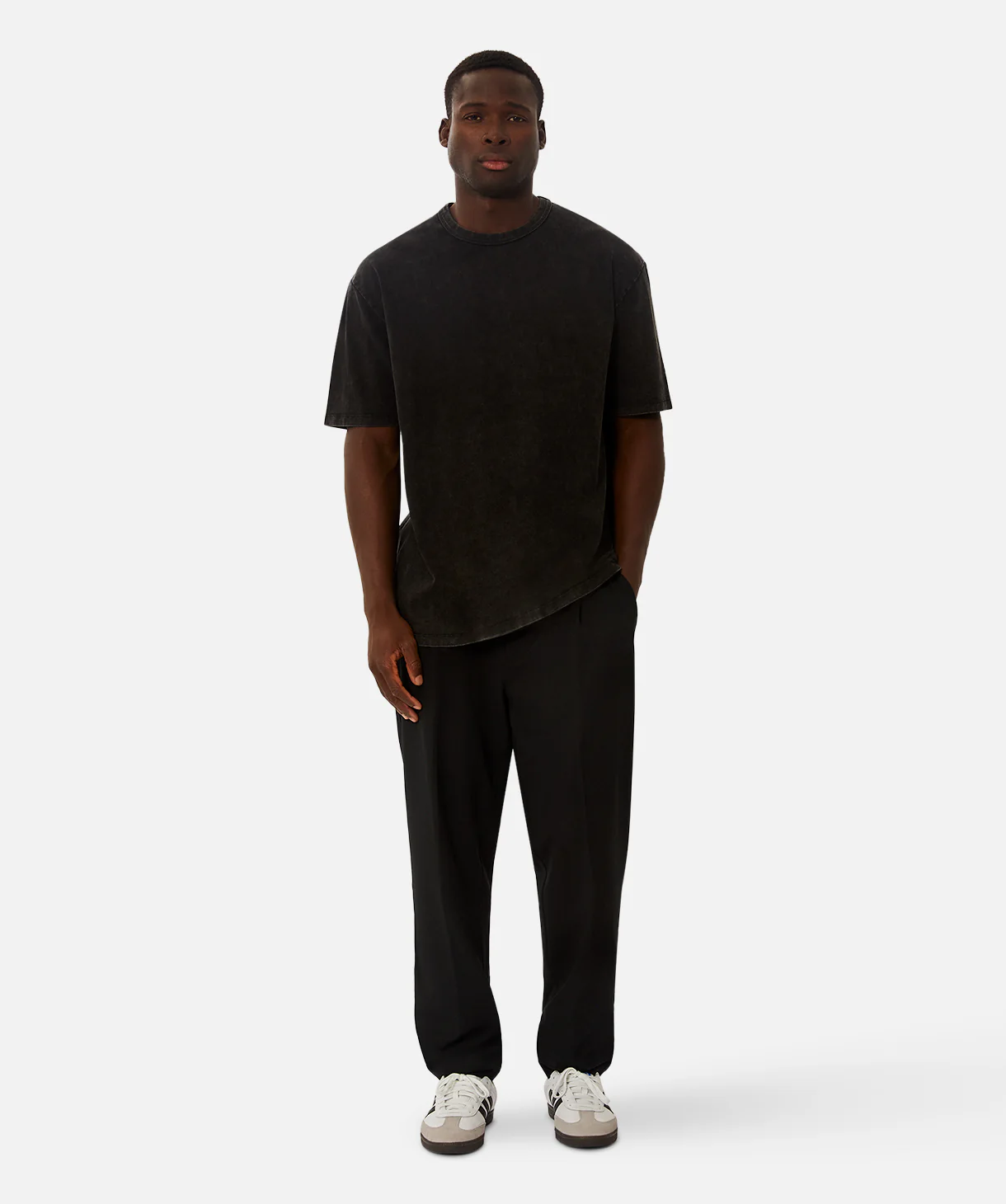 The Del Sur Acid Wash T-Shirt - Black