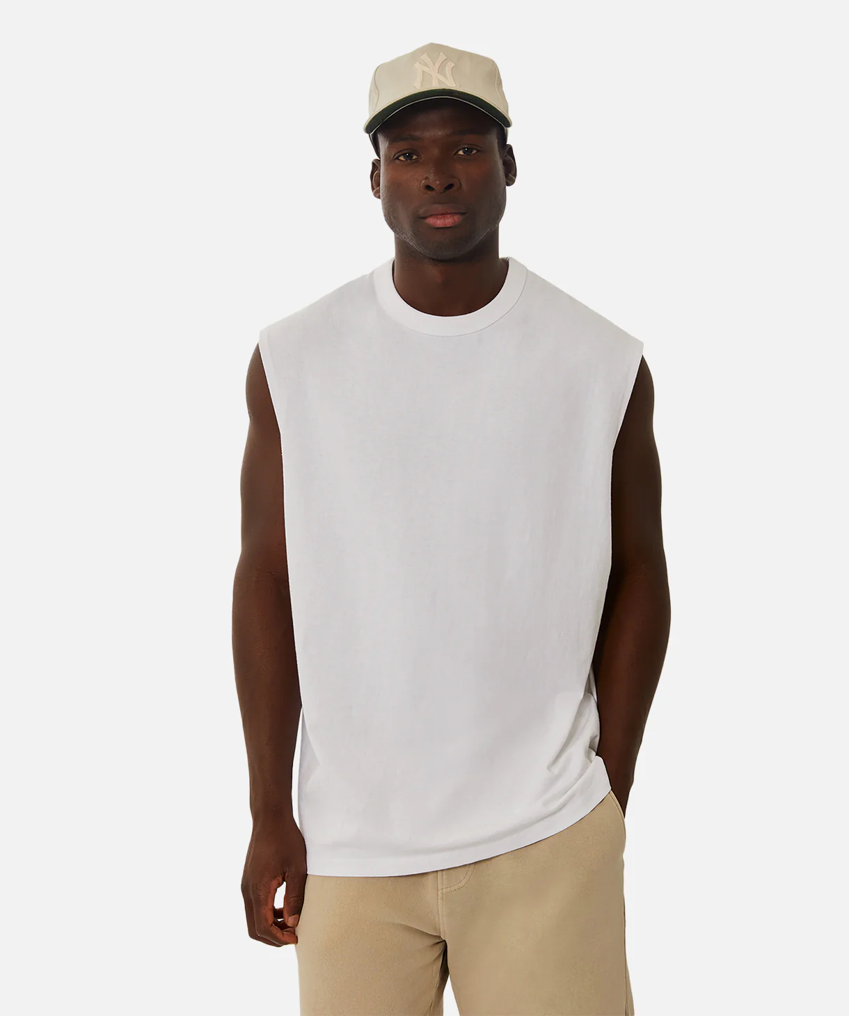 The Del Sur Sleeveless T-Shirt - White