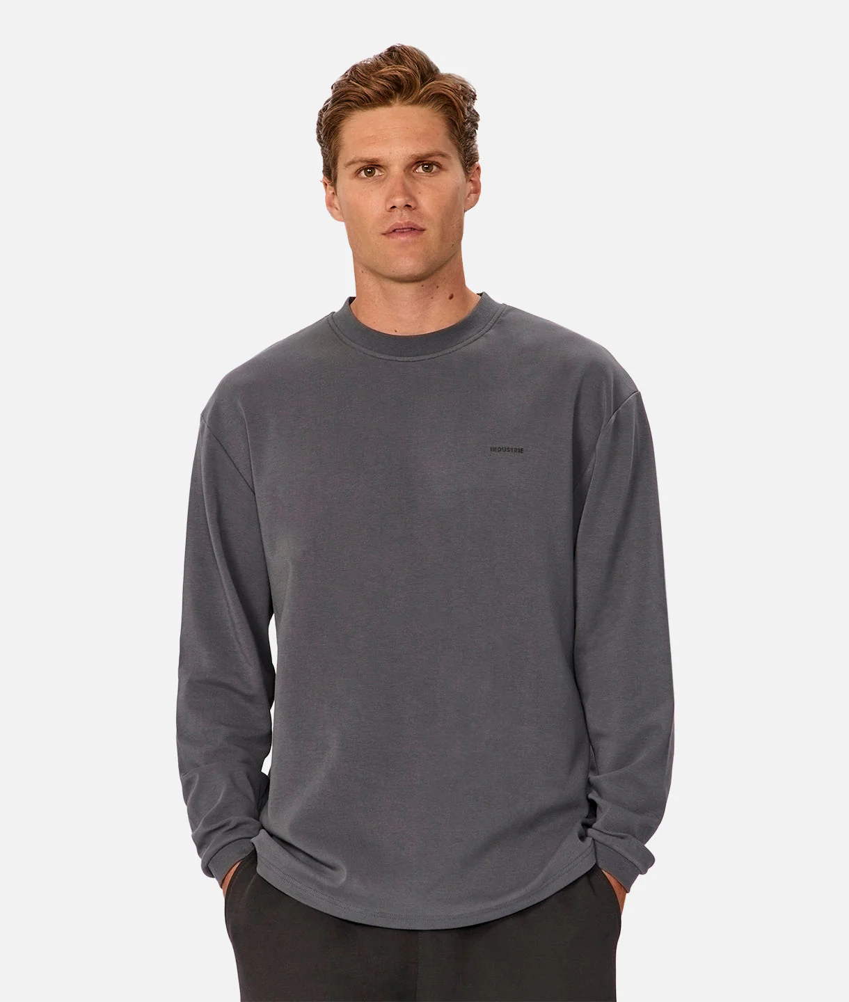 The Newport Long Sleeve T-Shirt - Slate
