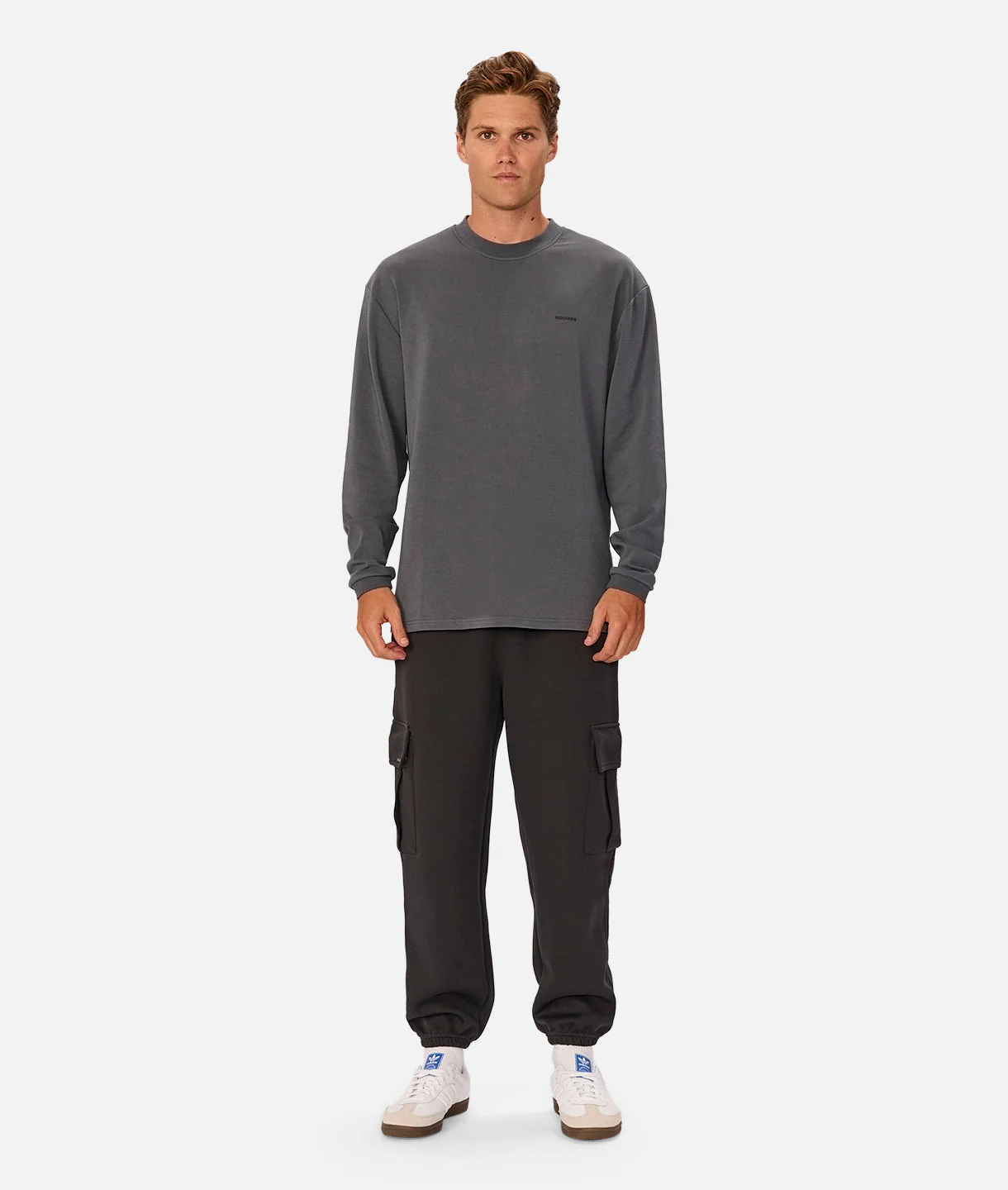 The Newport Long Sleeve T-Shirt - Slate