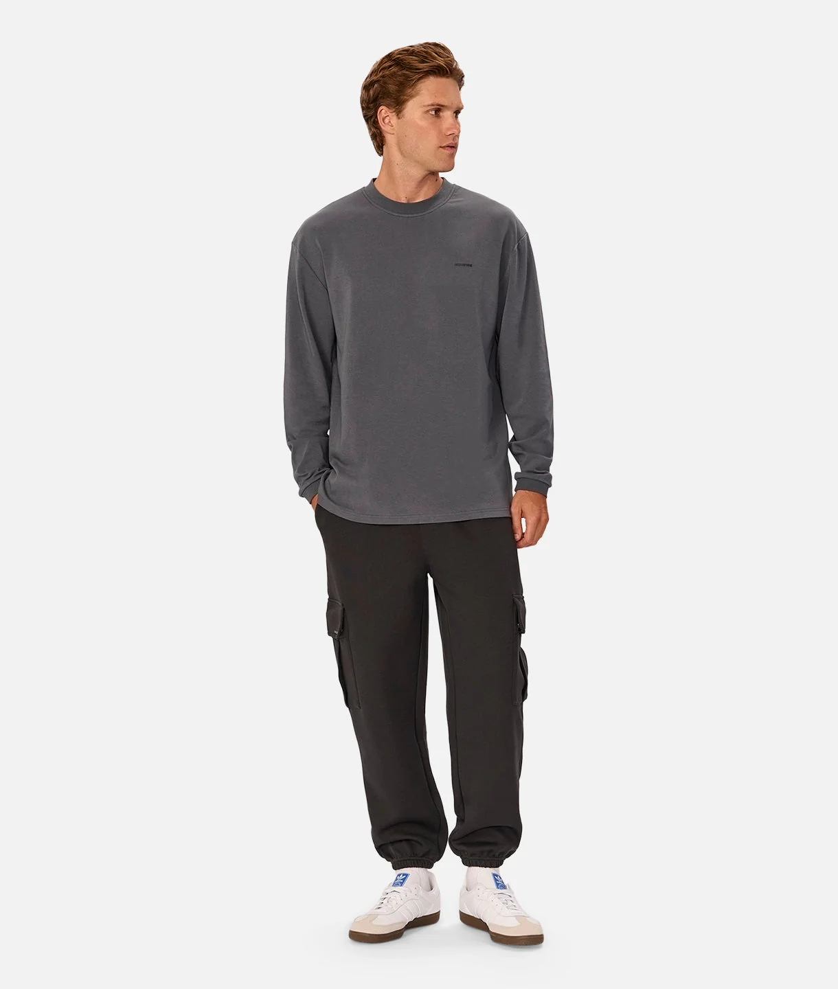 The Newport Long Sleeve T-Shirt - Slate