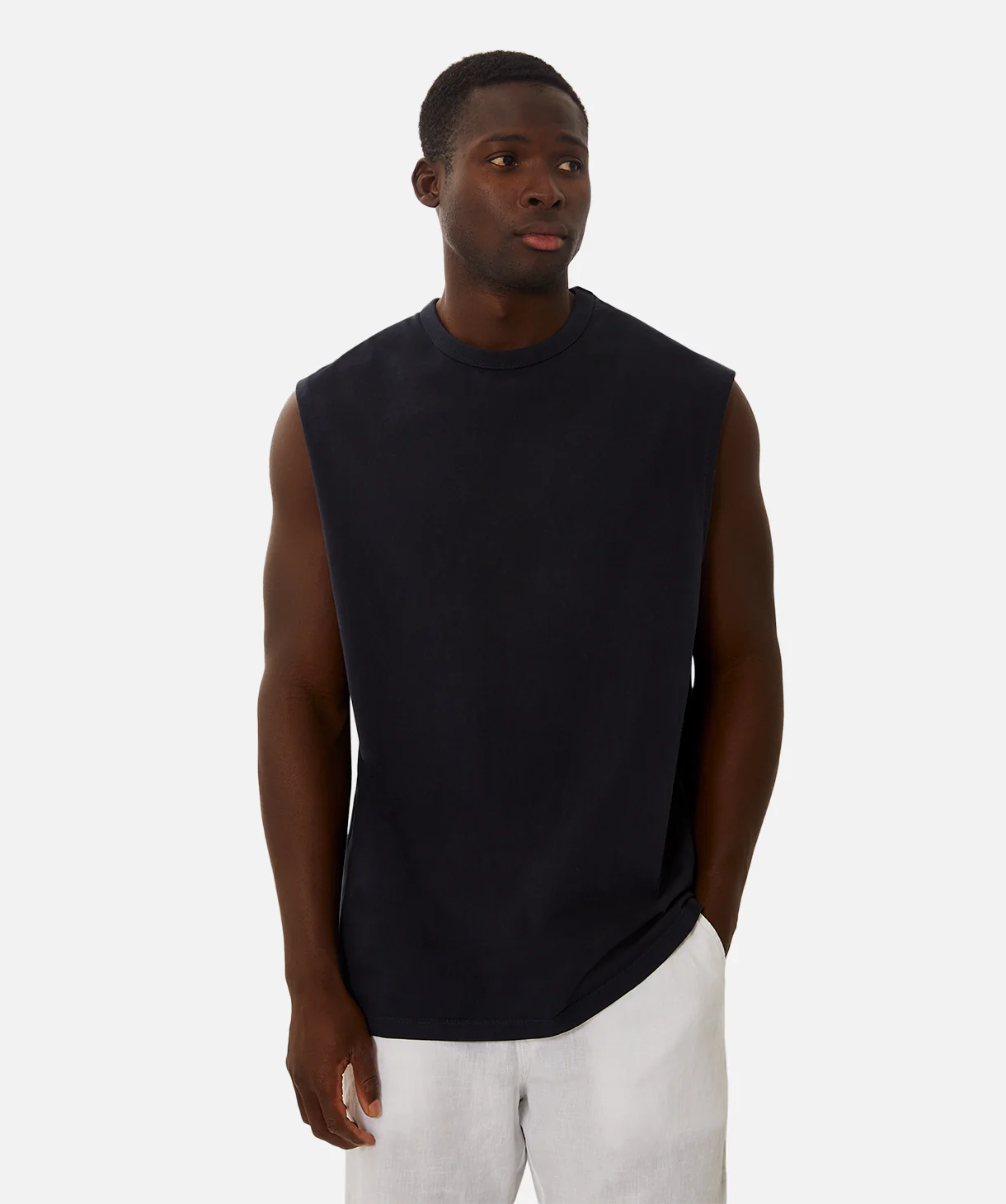 The Del Sur Sleeveless T-Shirt - Dk Navy