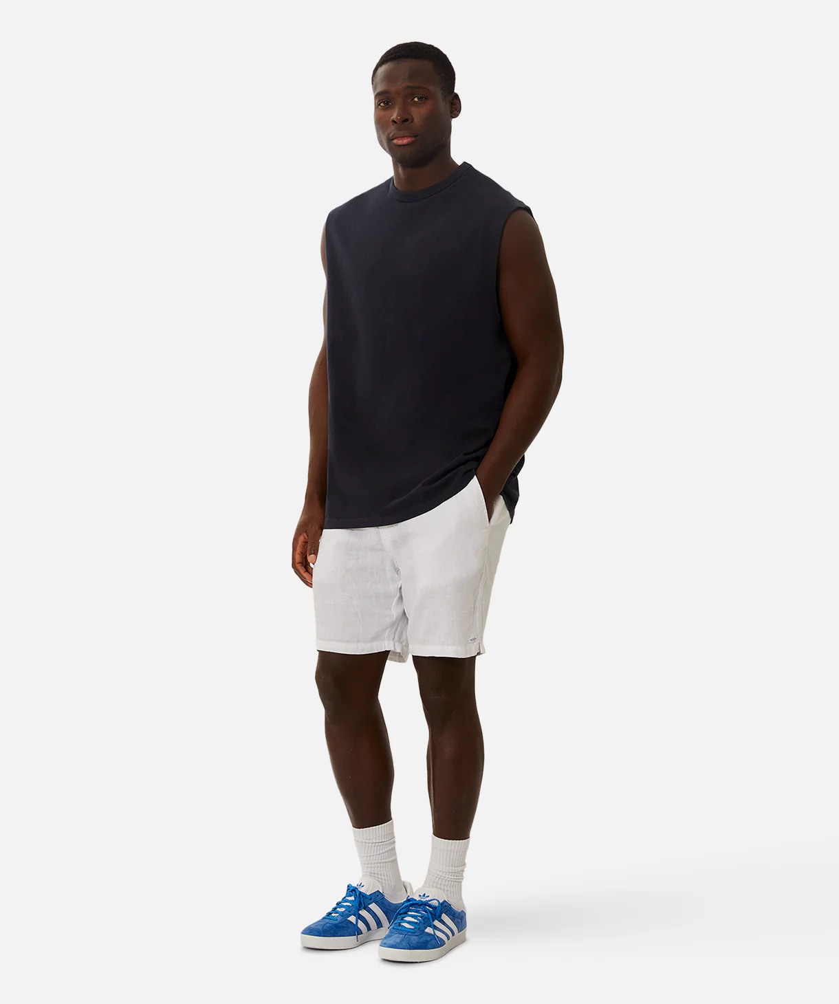 The Del Sur Sleeveless T-Shirt - Dk Navy