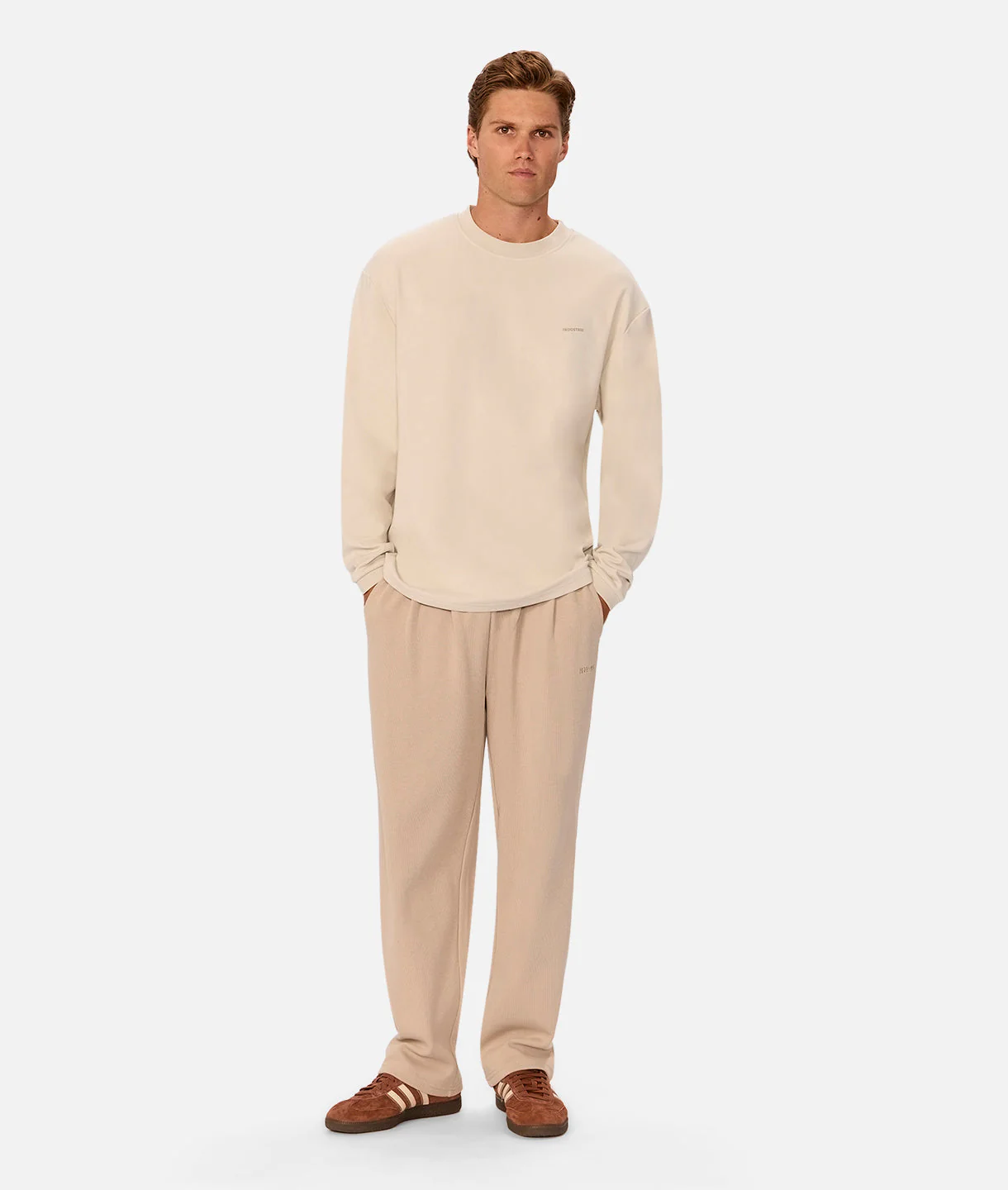 The Newport Long Sleeve T-Shirt - Grain