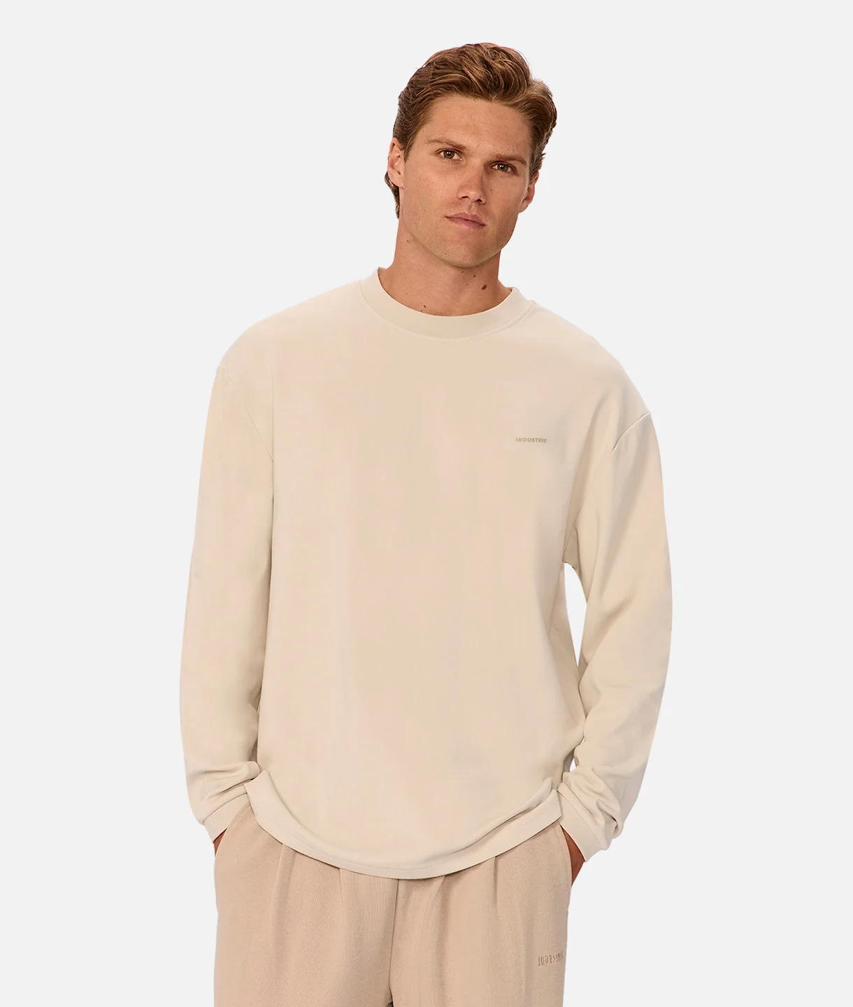 The Newport Long Sleeve T-Shirt - Grain