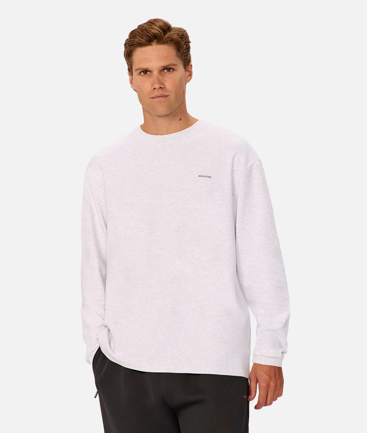 The Newport Long Sleeve T-Shirt - New Marle Grey