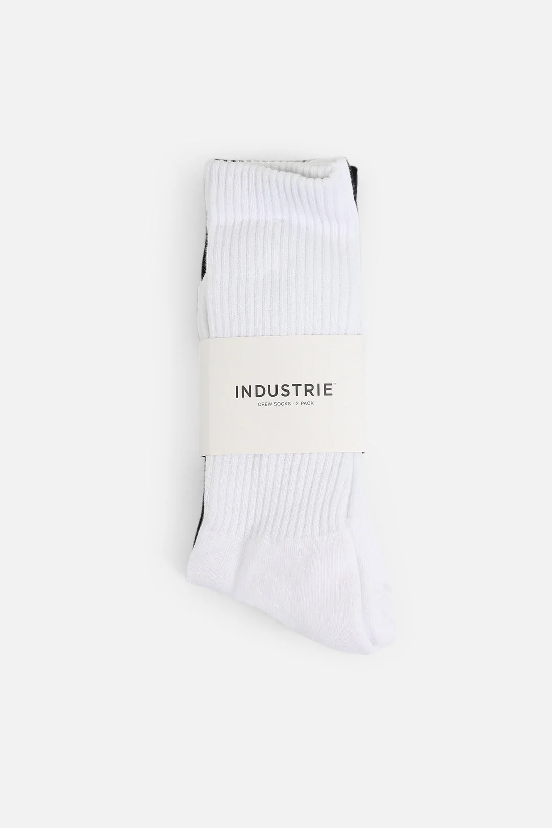 Crew Sock 2 Pack - White Black