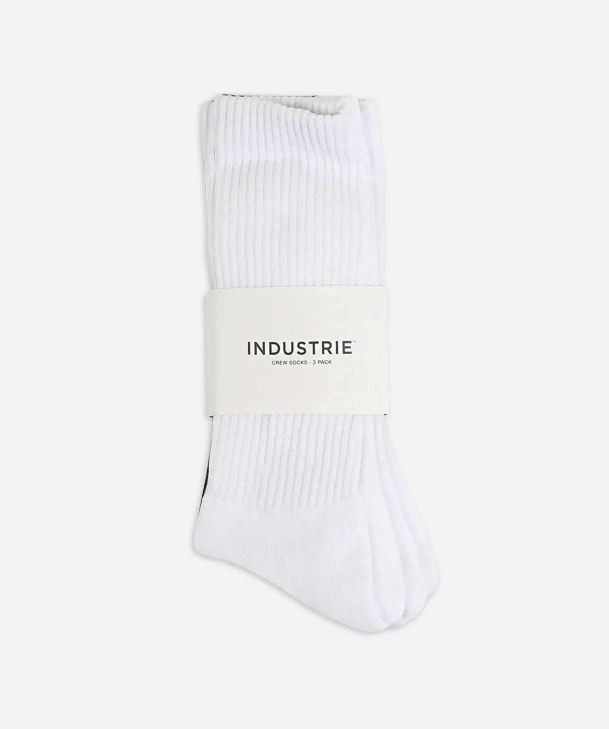 Crew Socks 3 Pack - White/Grey/Black