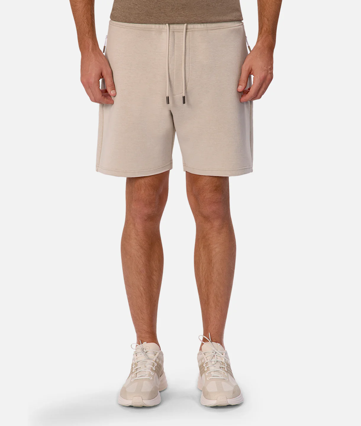 The Manning Sweat Short - Stone Heather