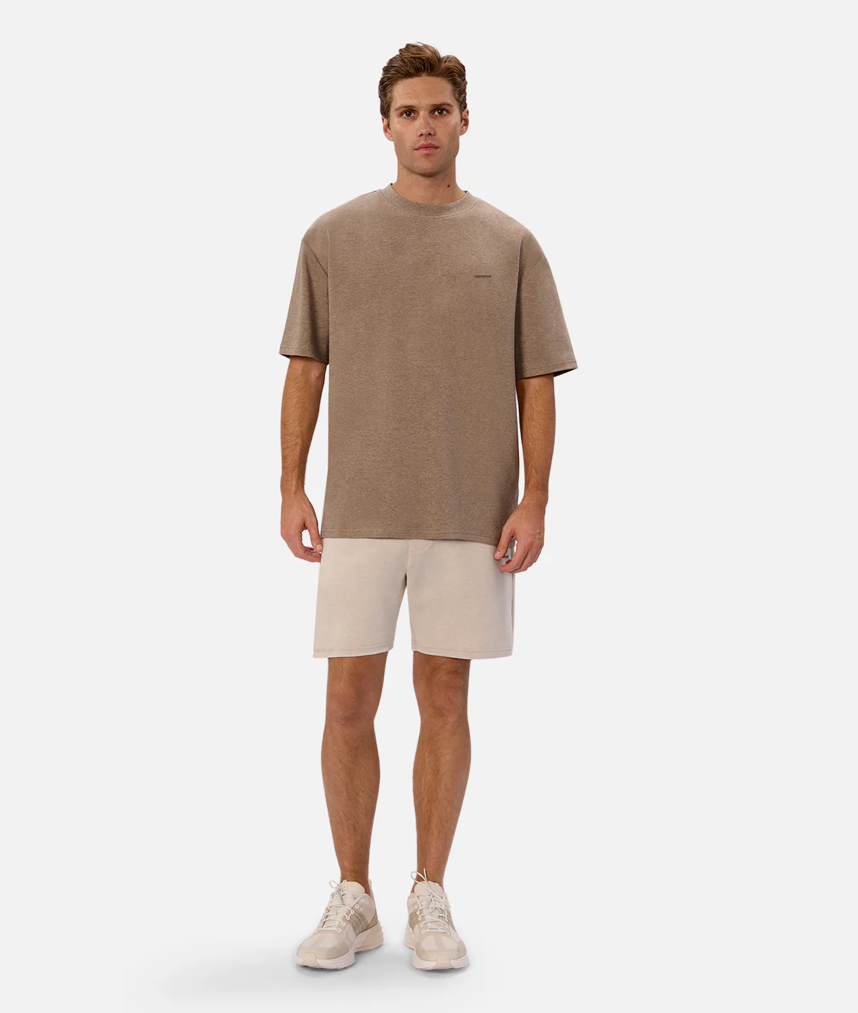 The Manning Sweat Short - Stone Heather