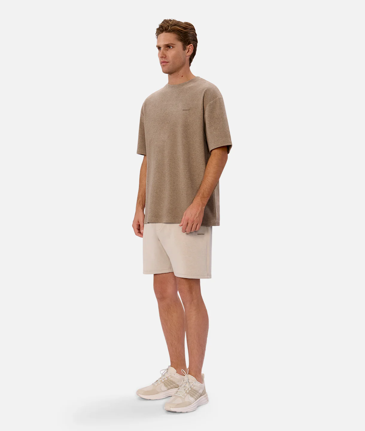 The Manning Sweat Short - Stone Heather