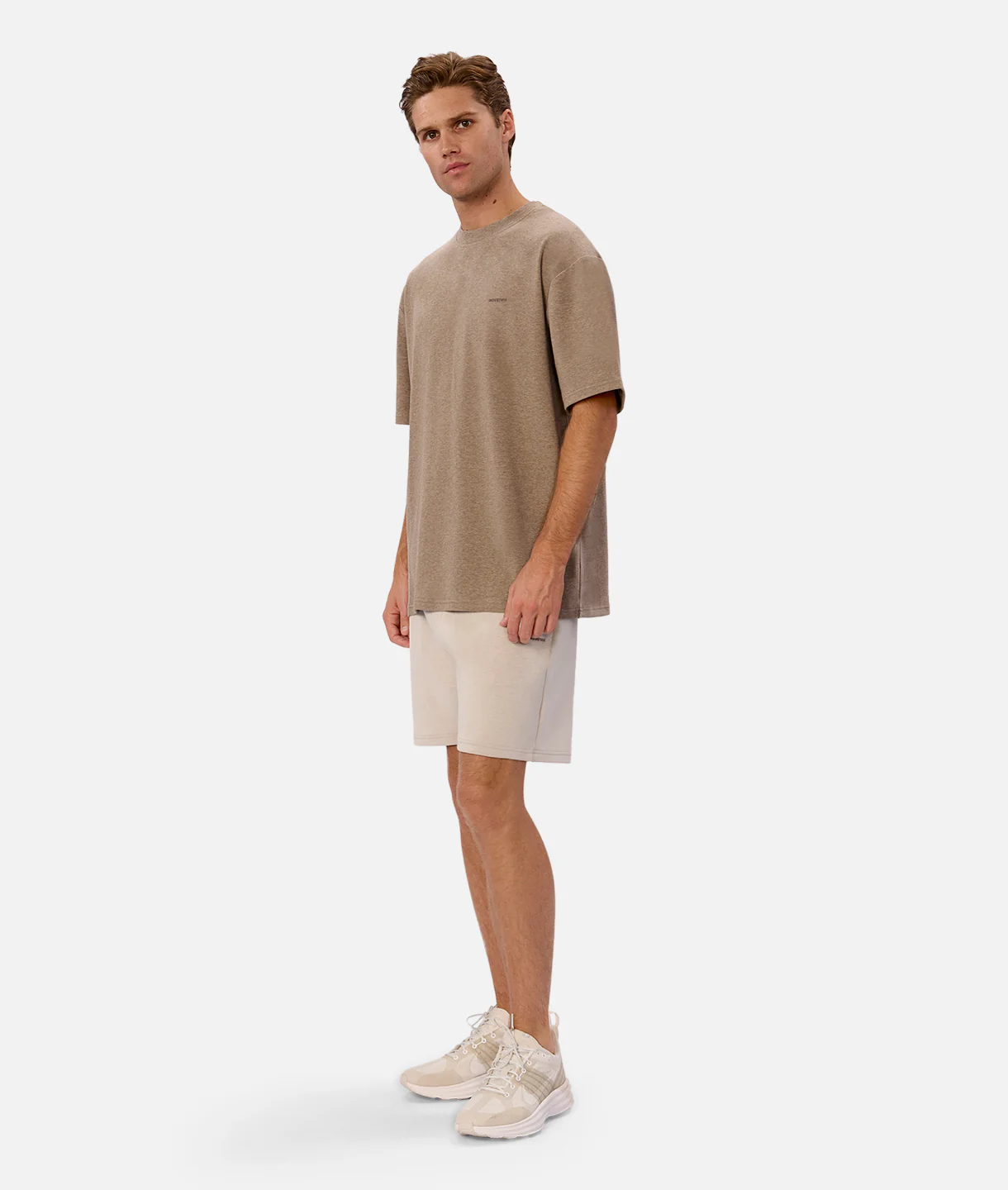 The Manning Sweat Short - Stone Heather