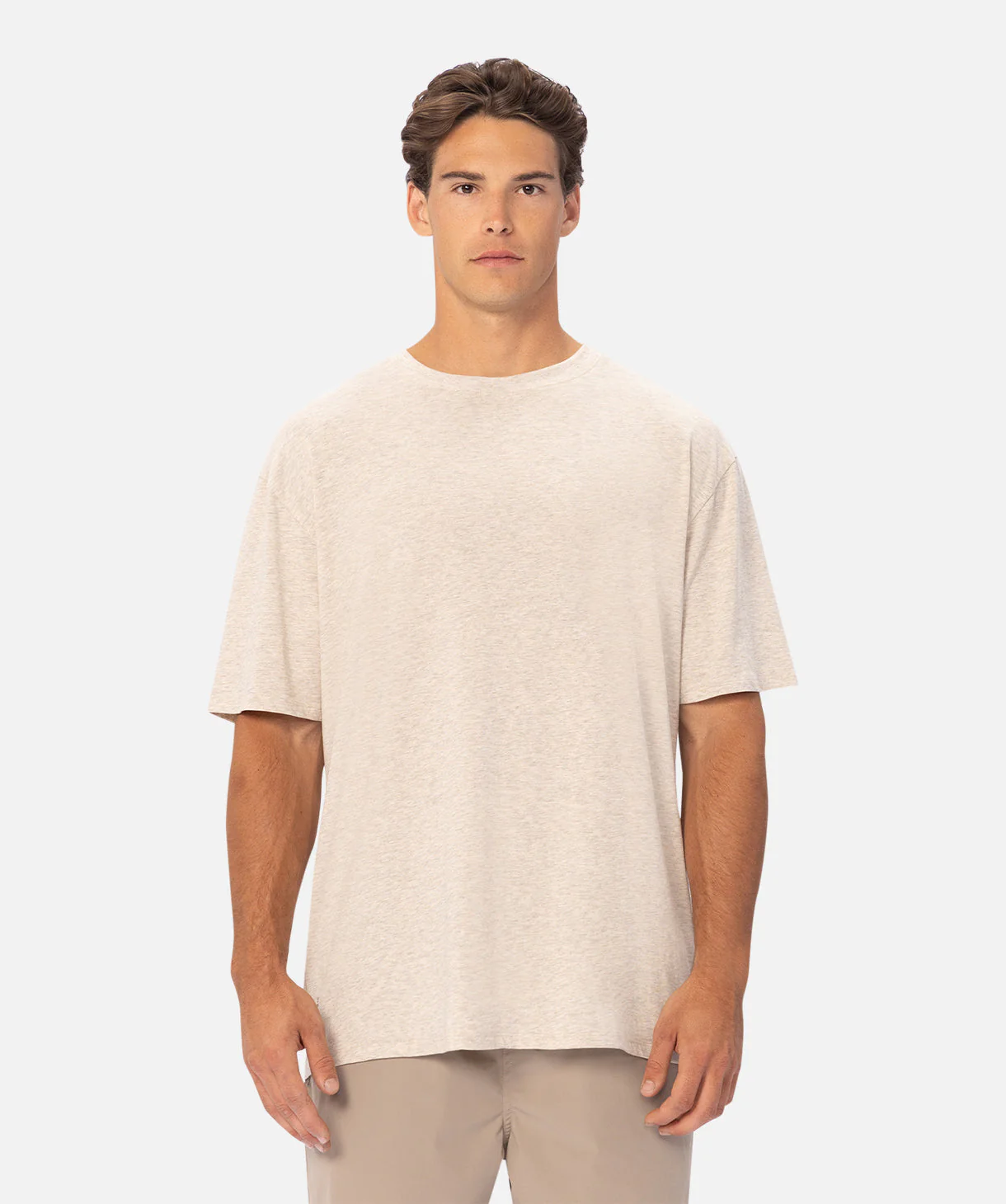 The Freeman Athletic T-Shirt - Wheat Marle