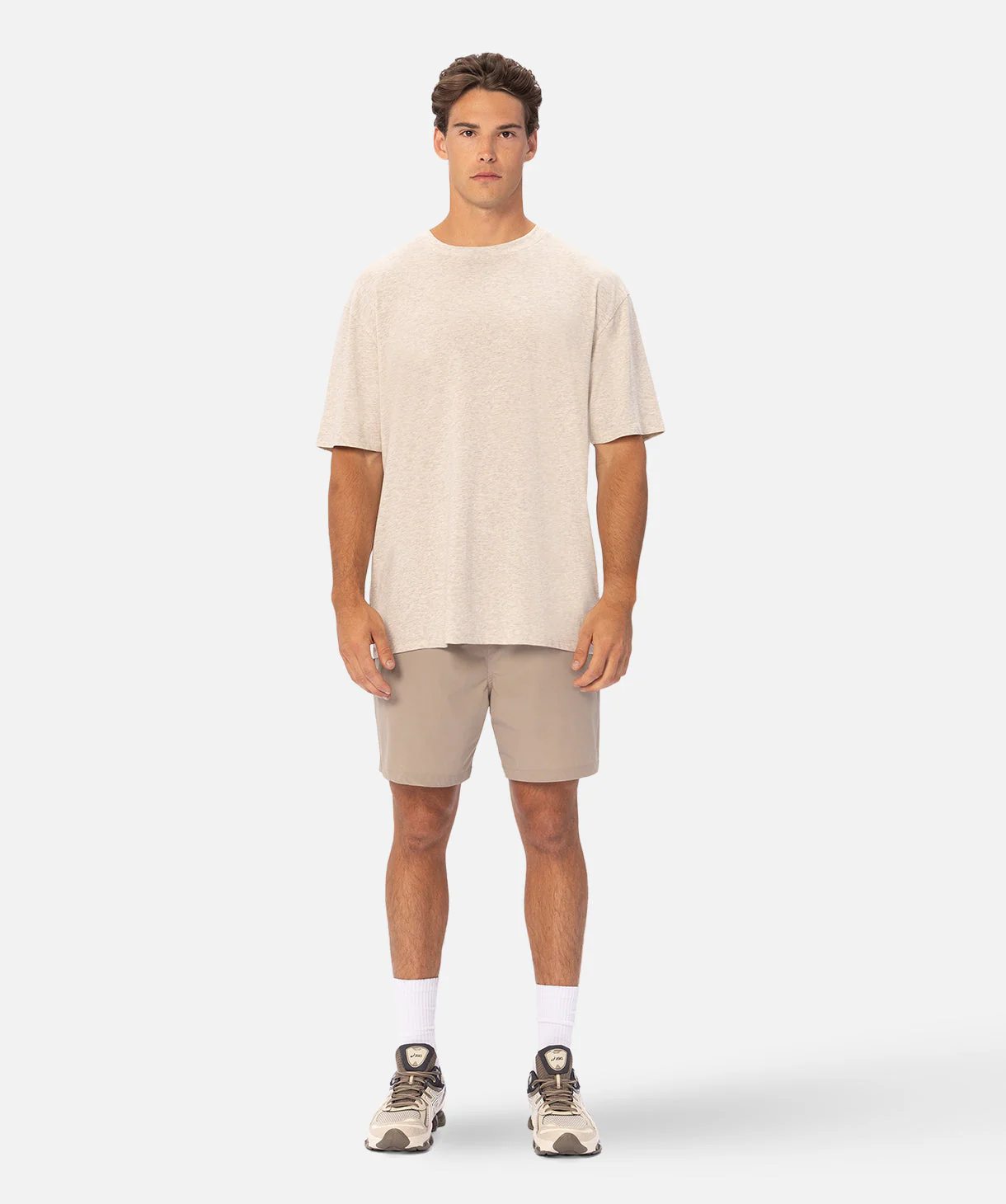 The Freeman Athletic T-Shirt - Wheat Marle