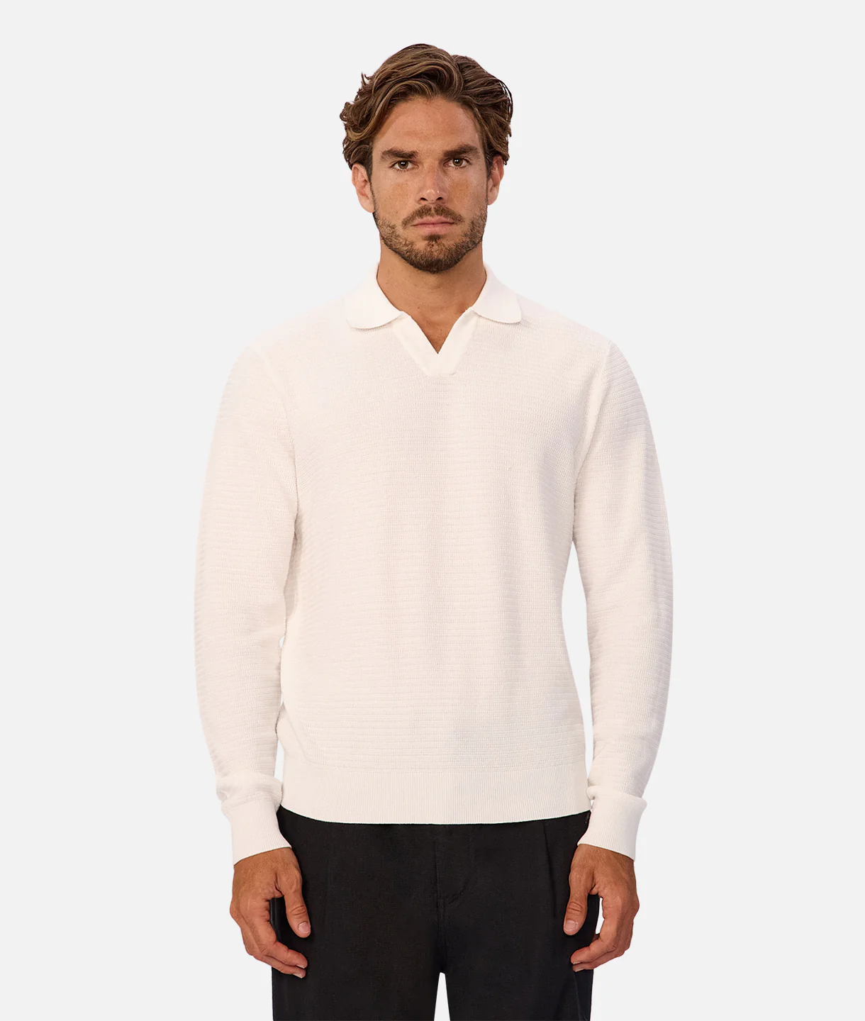 The Alicante L/S Polo - White
