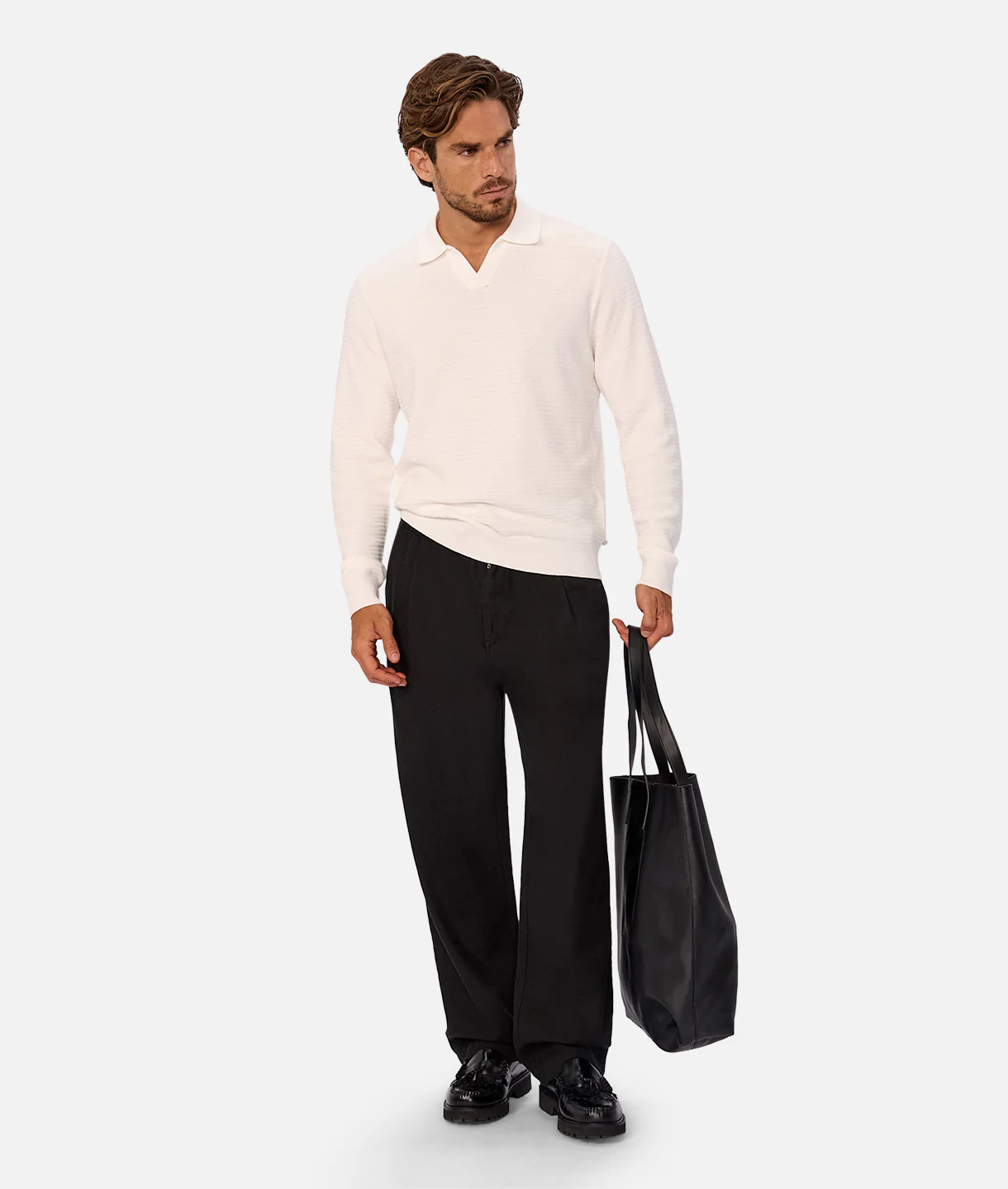 The Alicante L/S Polo - White