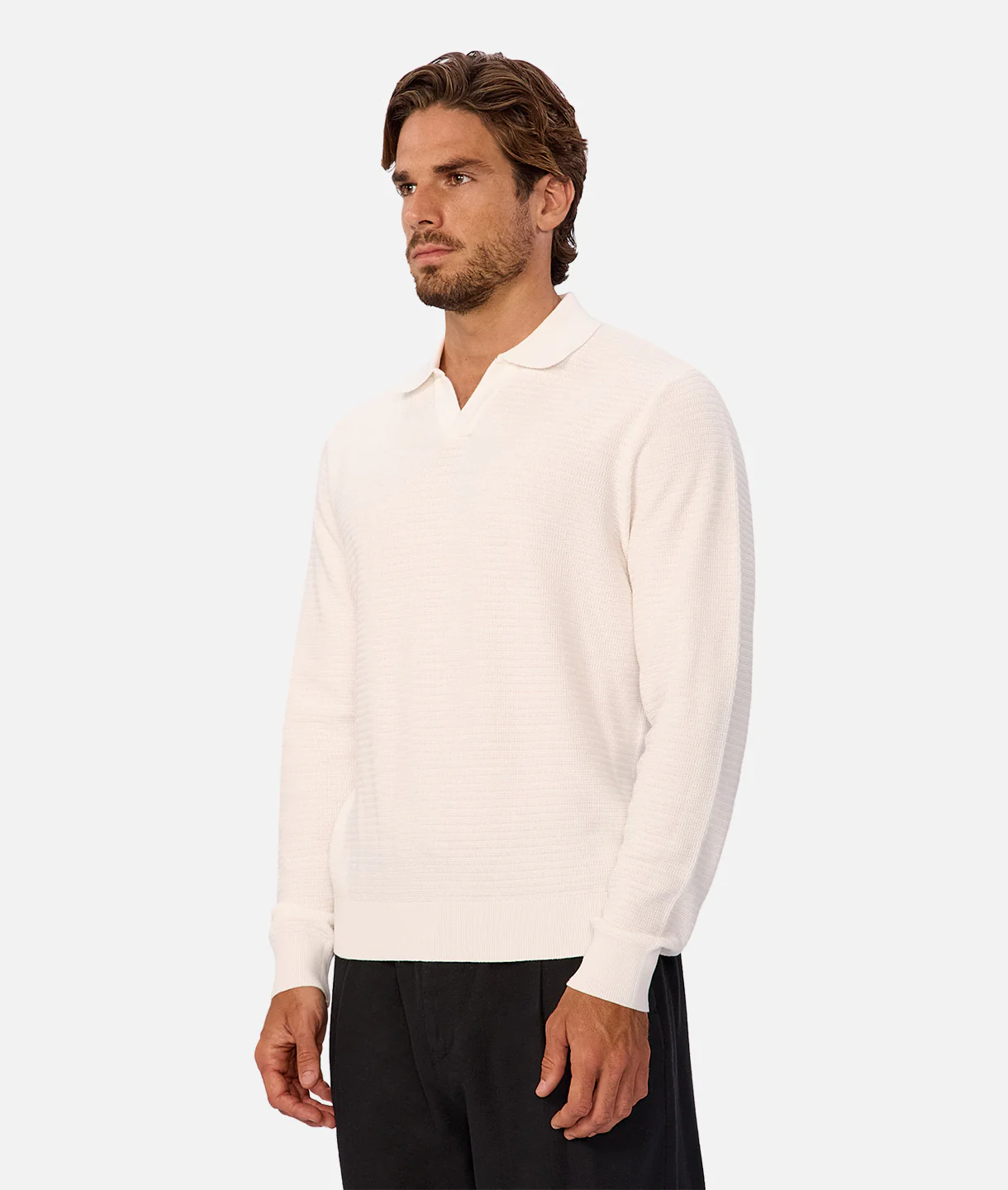 The Alicante L/S Polo - White