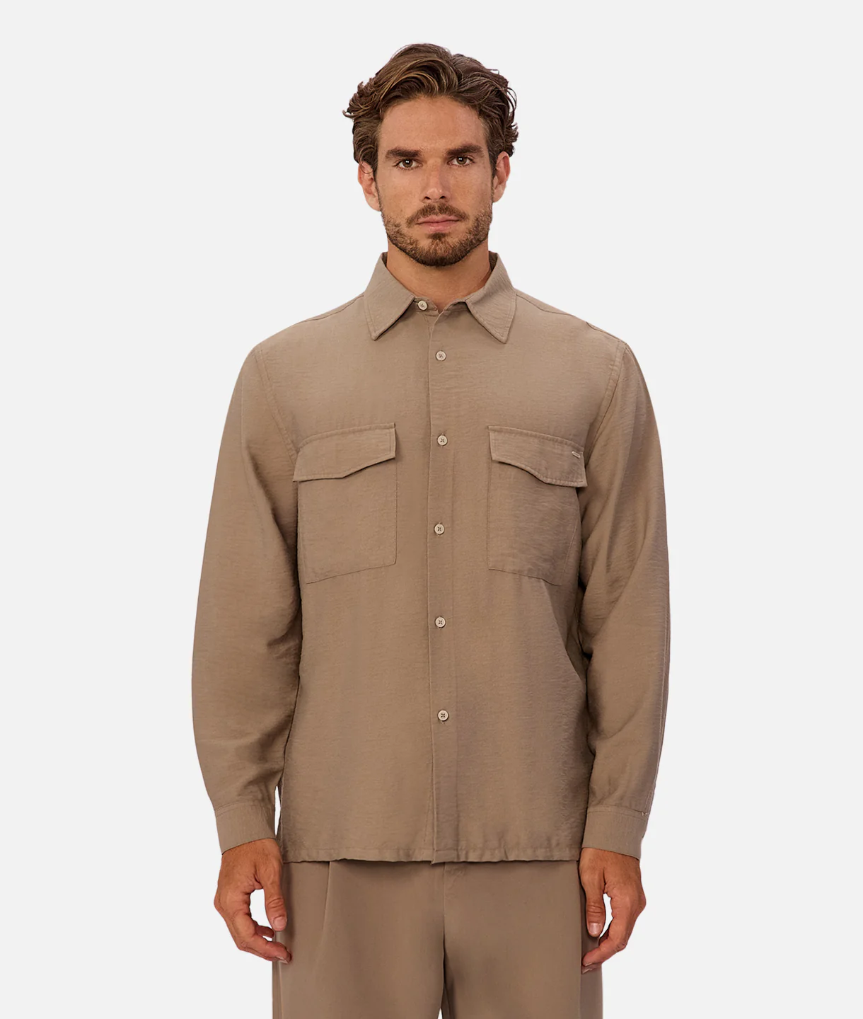 The Campiano Long Sleeve Shirt - Sandrift