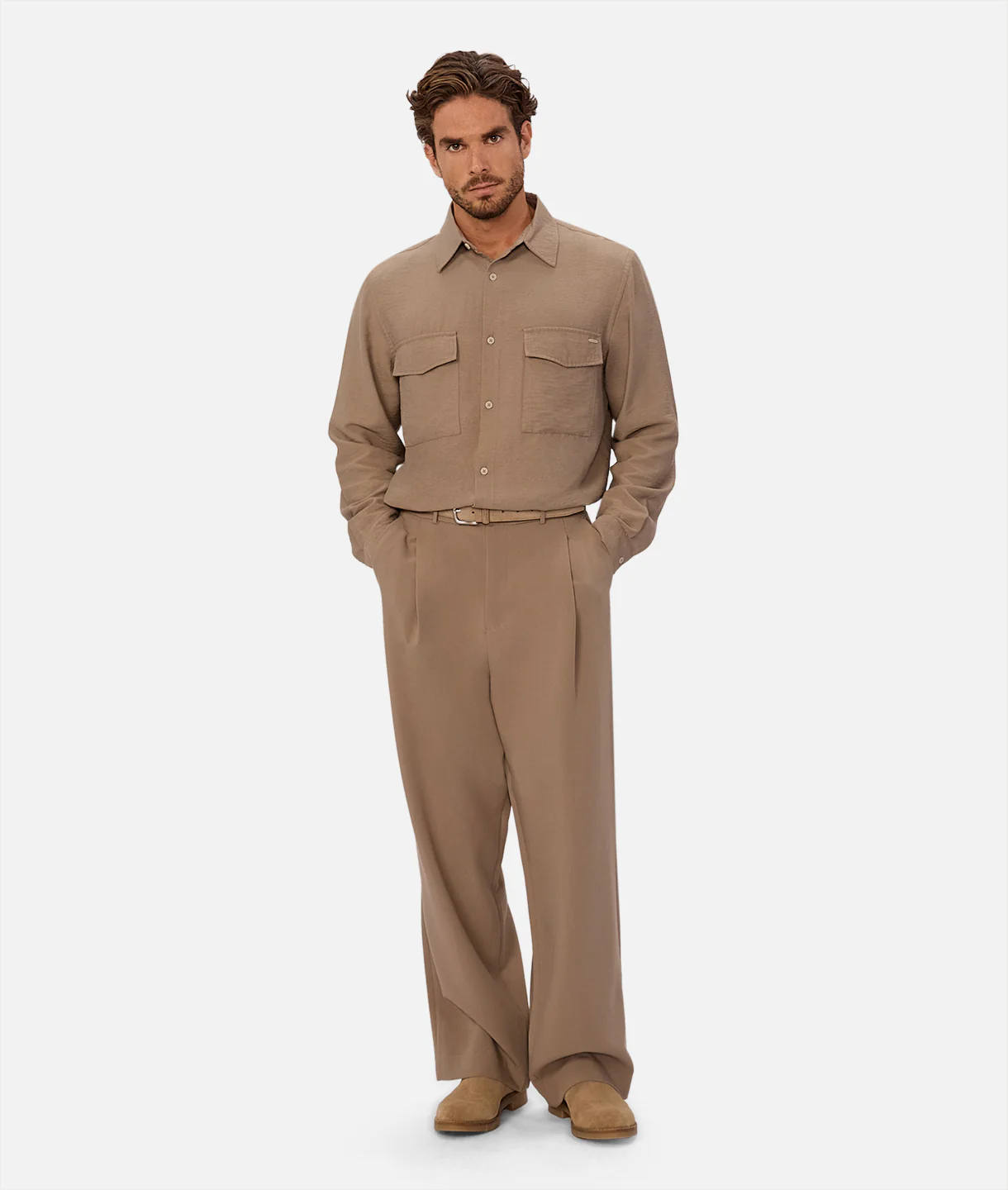 The Campiano Long Sleeve Shirt - Sandrift