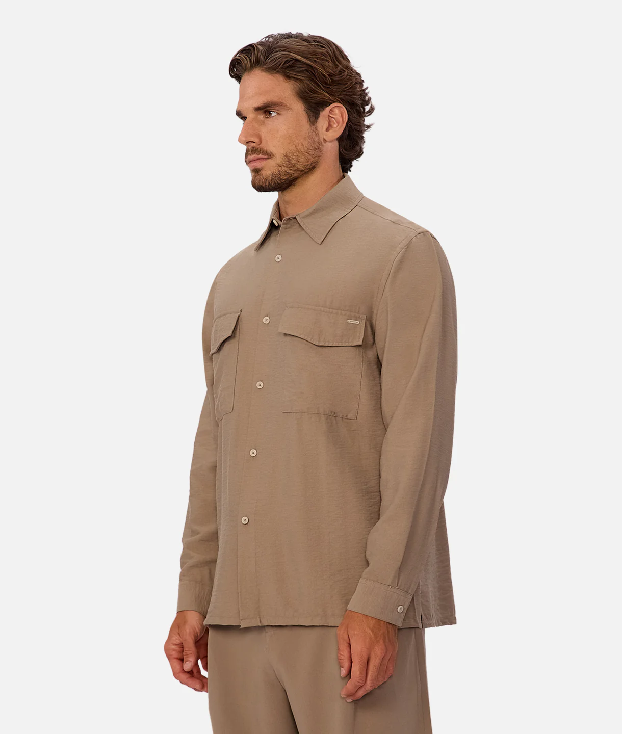 The Campiano Long Sleeve Shirt - Sandrift