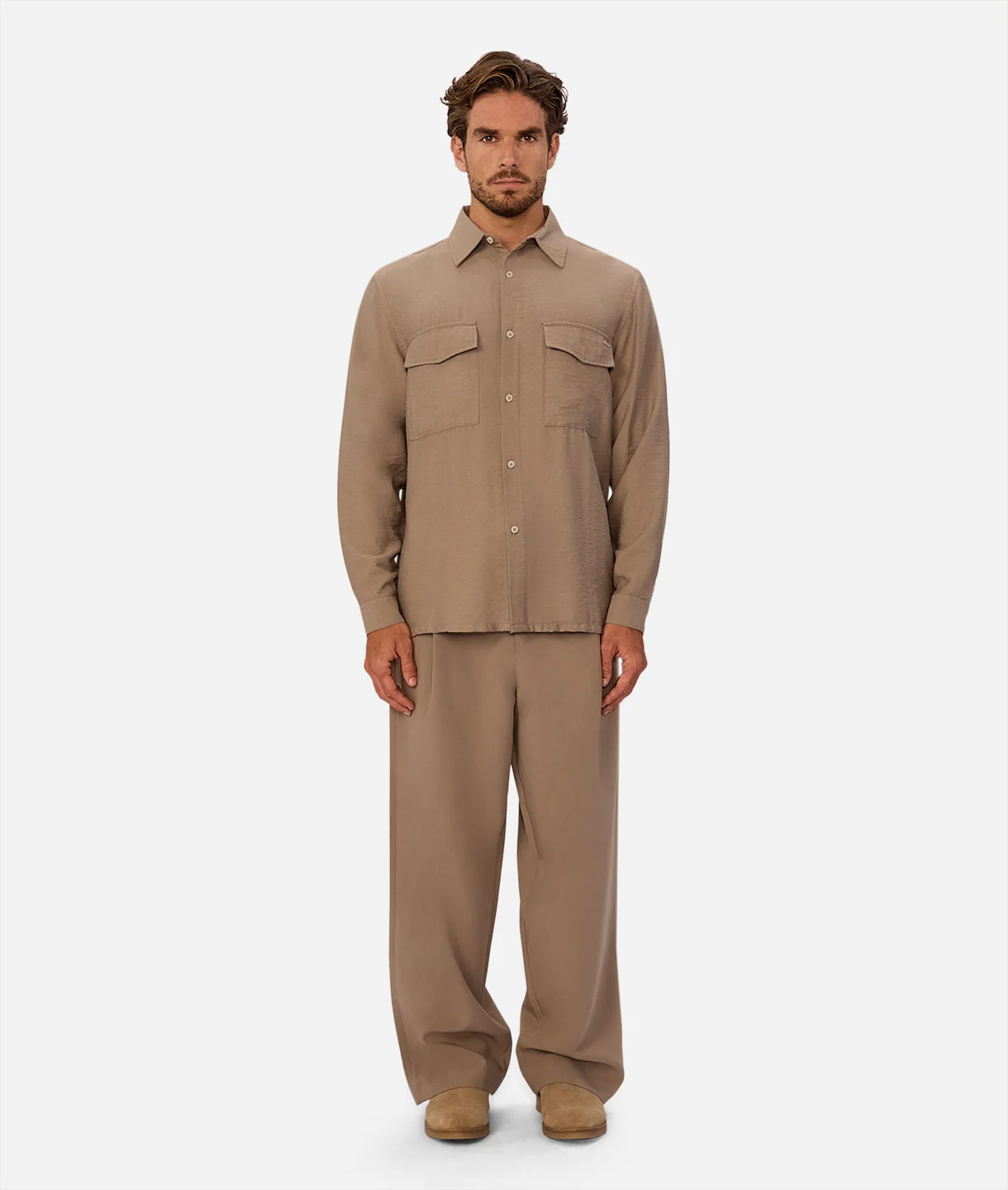 The Campiano Long Sleeve Shirt - Sandrift