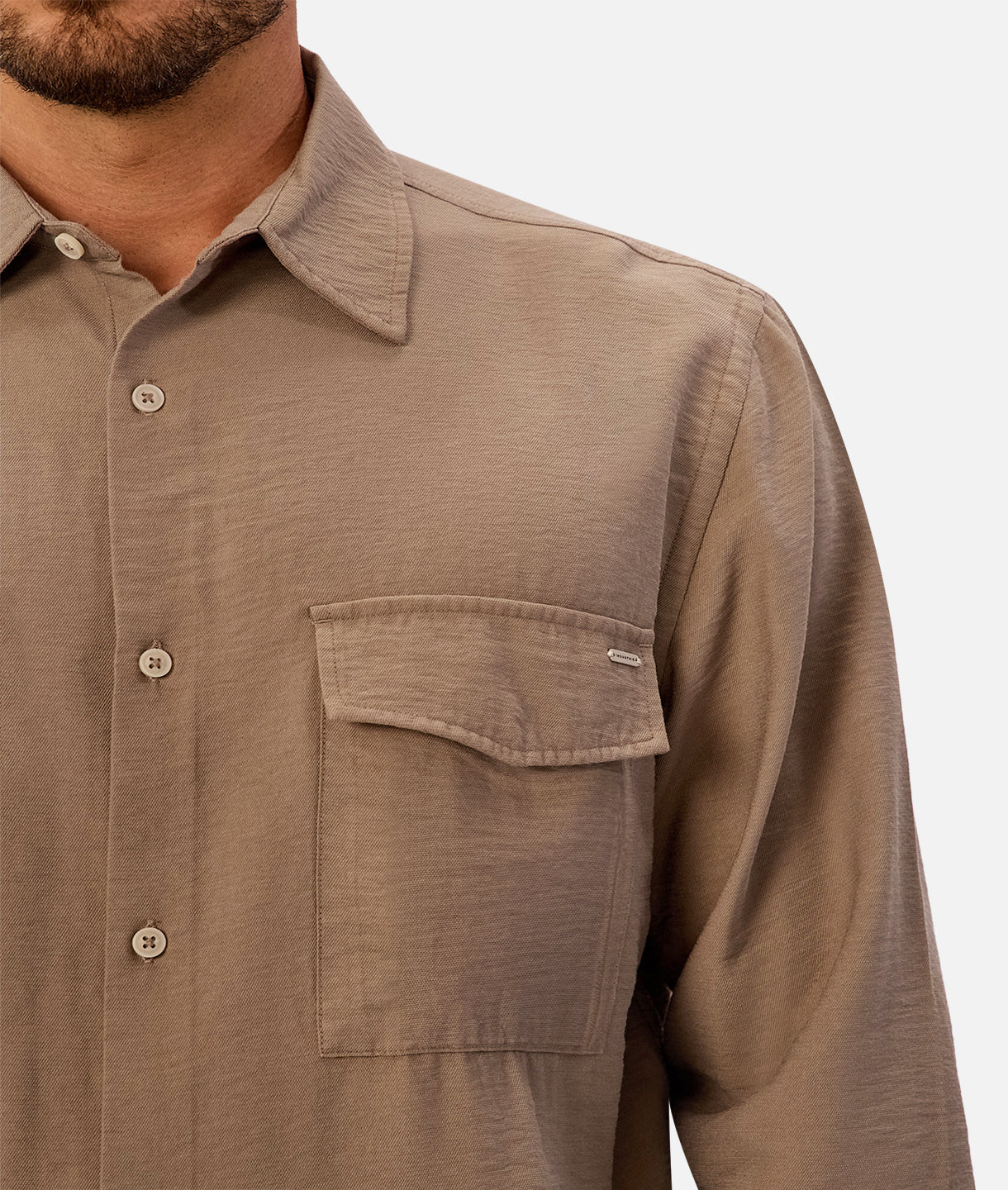 The Campiano Long Sleeve Shirt - Sandrift