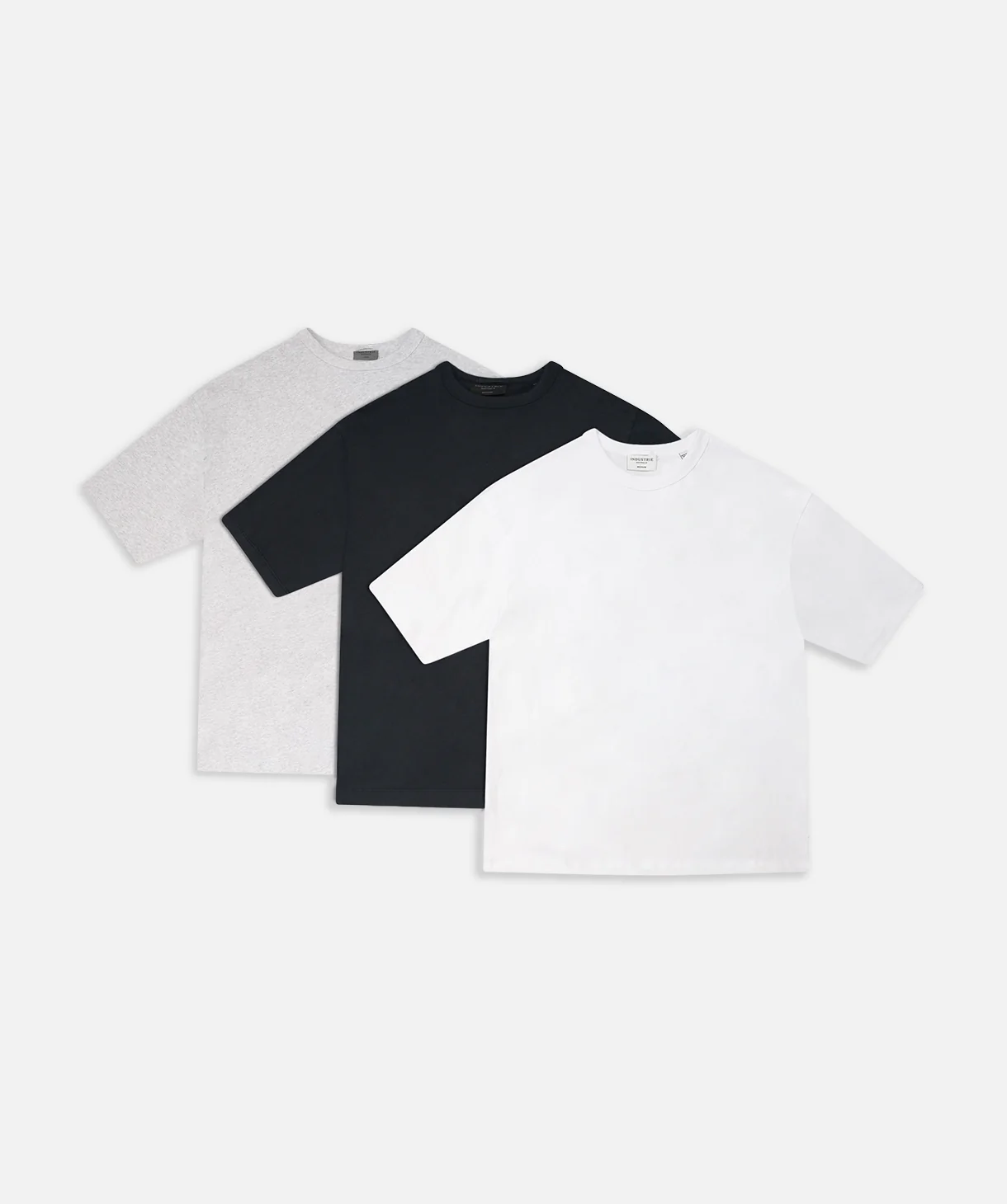The Del Sur T-Shirt - 3 Pack - White Grey Black
