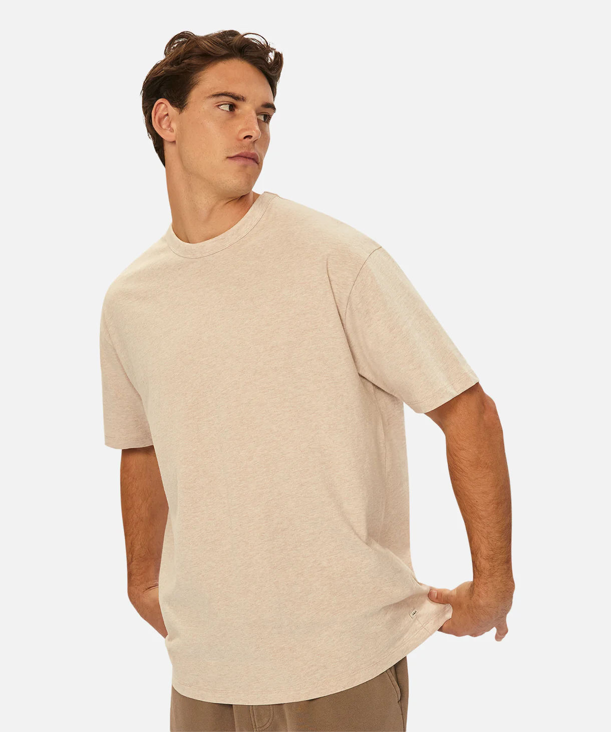 The Del Sur T-Shirt - Wheat Melange