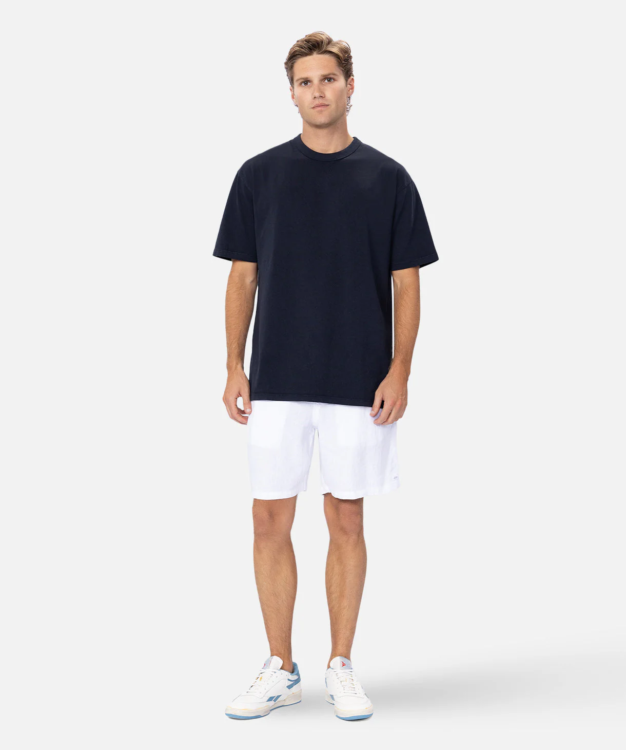 The Marina Linen Short - Ant White