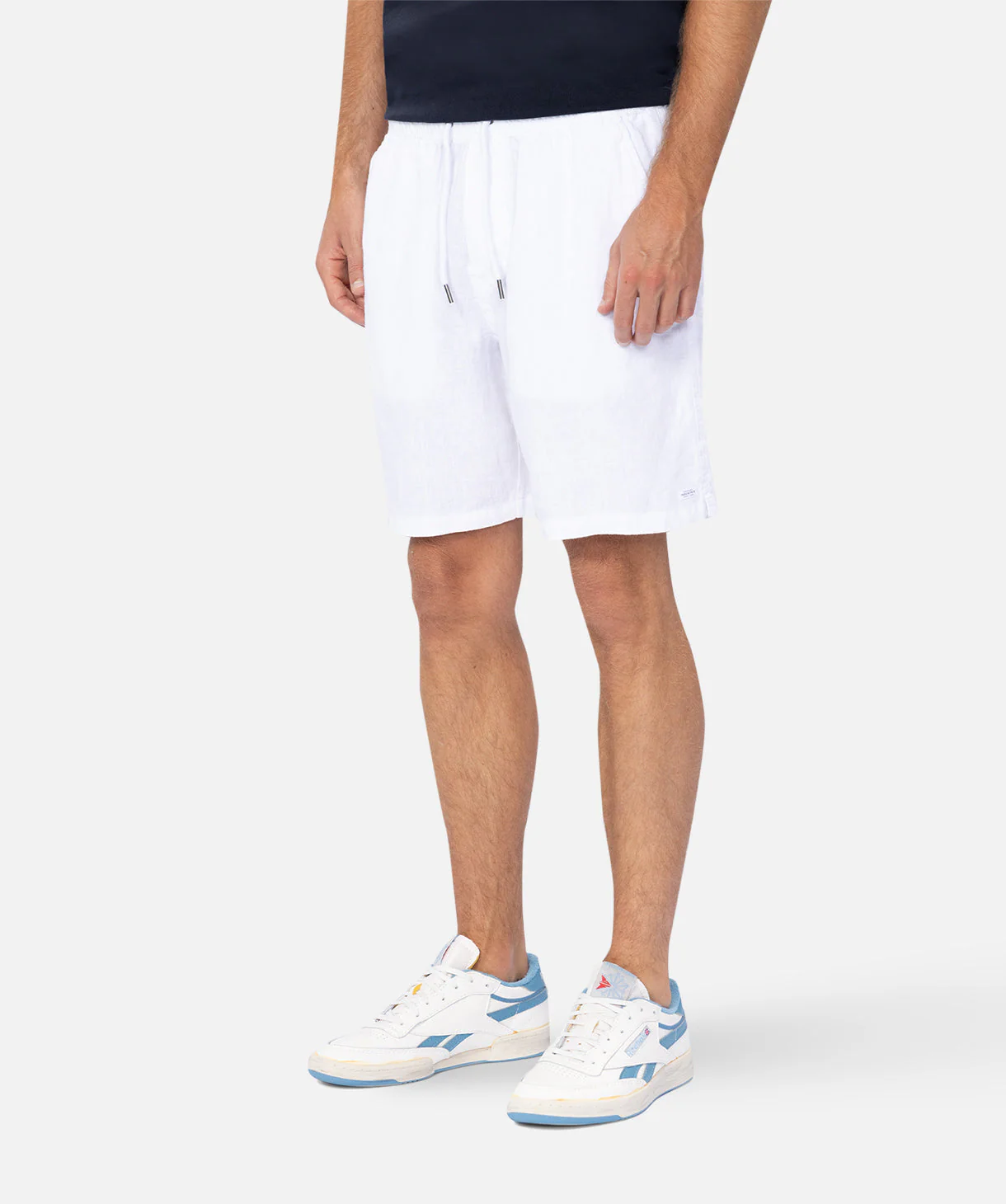 The Marina Linen Short - Ant White