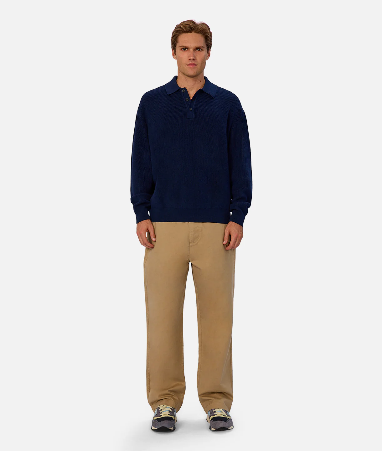 The Hamilton Knitted Polo - Cobalt