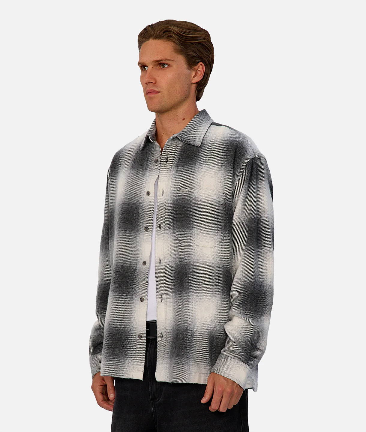 The Highland Long Sleeve Shirt - Charcoal