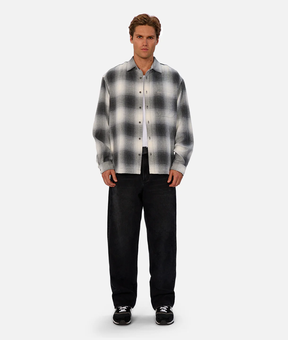 The Highland Long Sleeve Shirt - Charcoal
