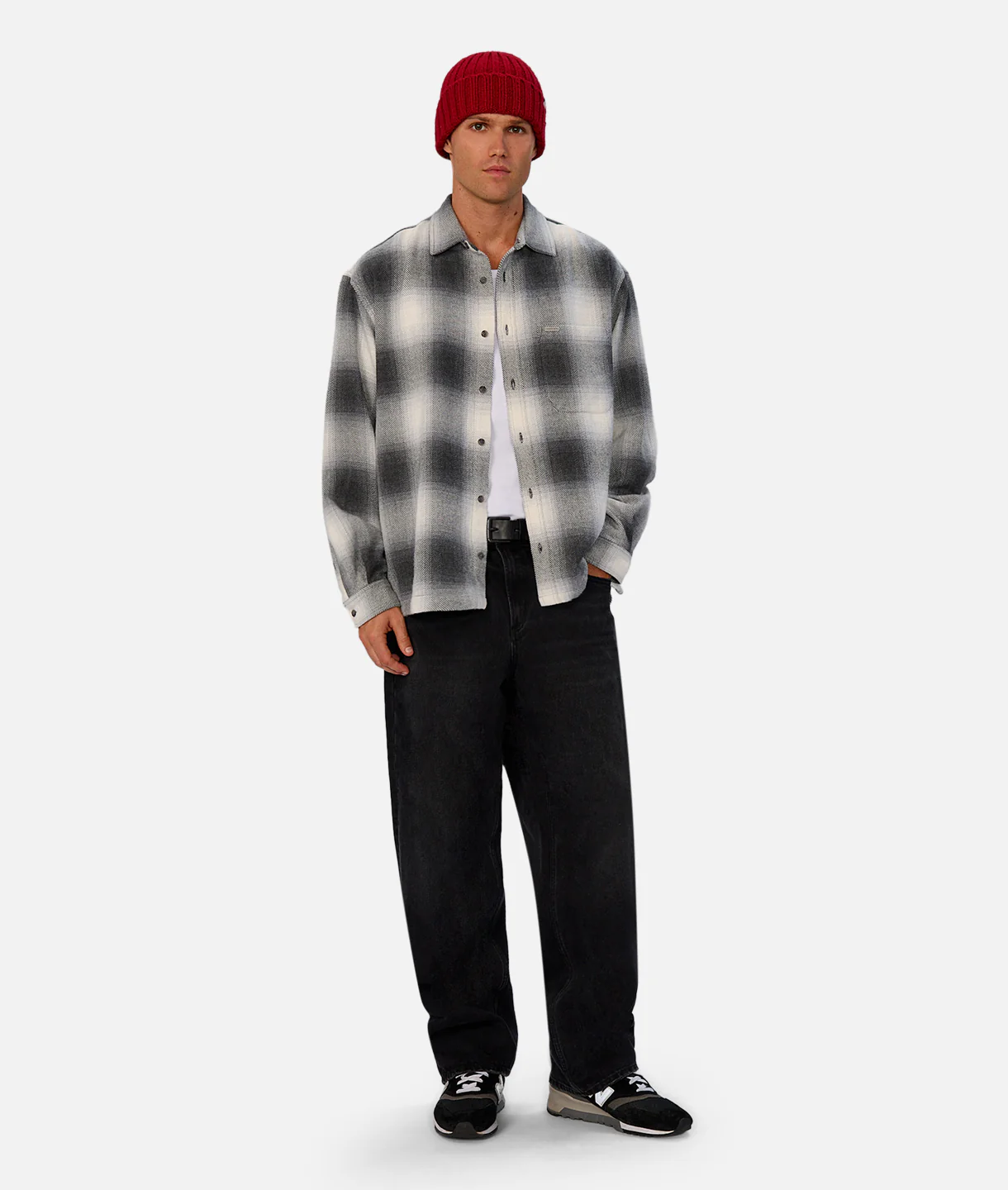 The Highland Long Sleeve Shirt - Charcoal