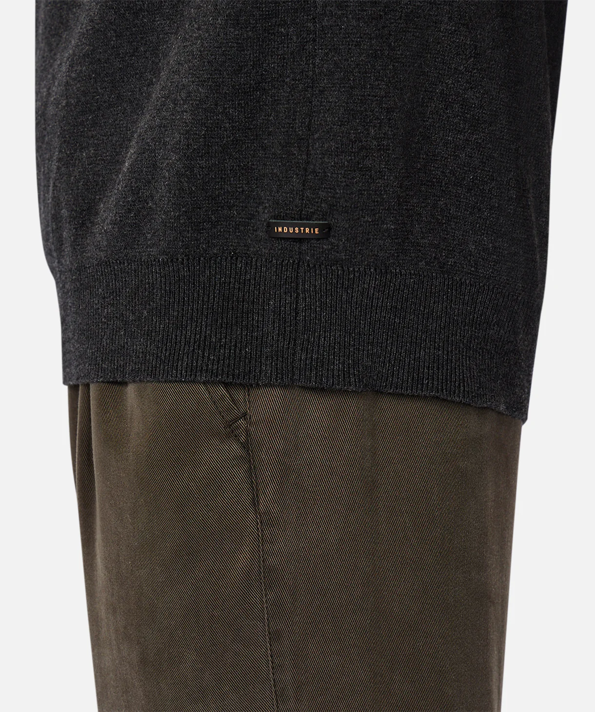 The Lakewood Zip Neck Knit - Charcoal