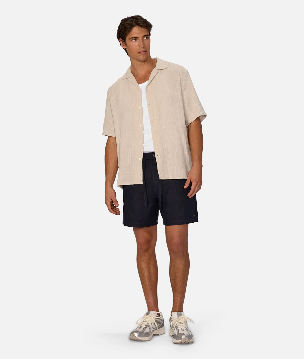 The Palma Linen Short - Dk Navy
