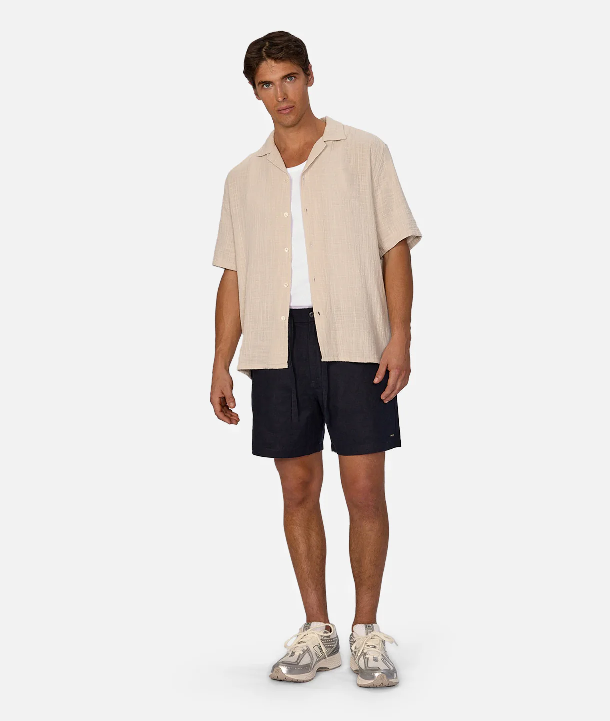 The Palma Linen Short - Dk Navy