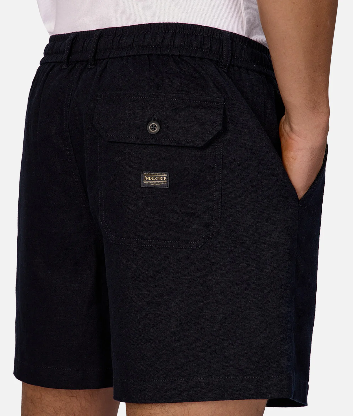 The Palma Linen Short - Dk Navy