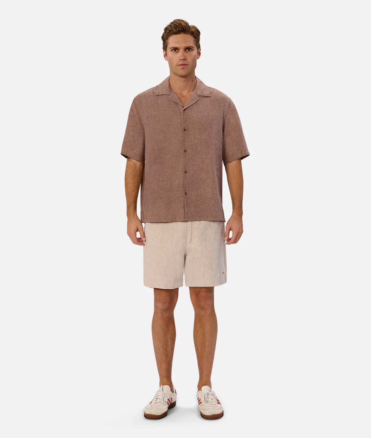The Palma Linen Short - Flax